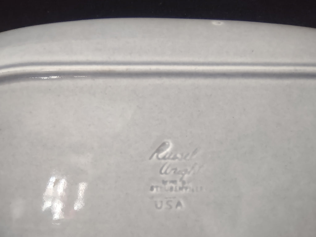 Vintage Russell Wright American Modern Granite Gray Rectangular Tray [6700]