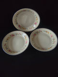 Vintage Syracuse China Old Ivory Pasta Bowls Set of 3 Floral USA 6" [6706]