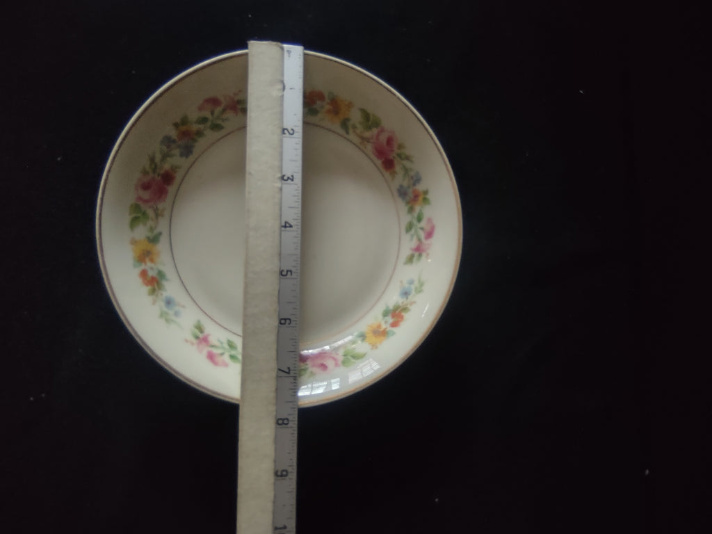 Vintage Syracuse China Old Ivory Pasta Bowls Set of 3 Floral USA 6" [6706]