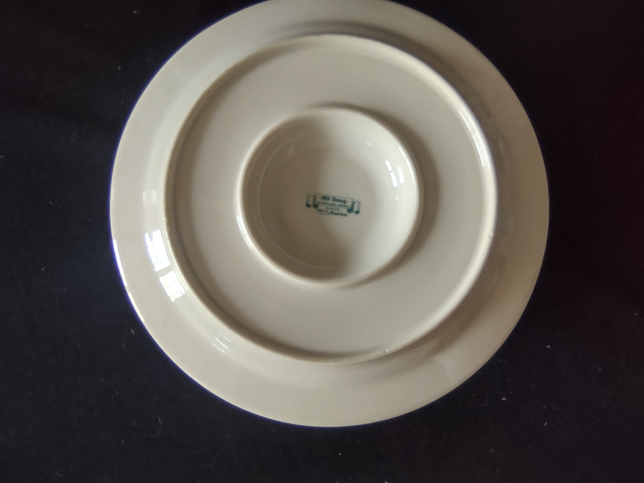 Vintage Syracuse China Old Ivory Gravy Boat w/Underplate Floral [6707]
