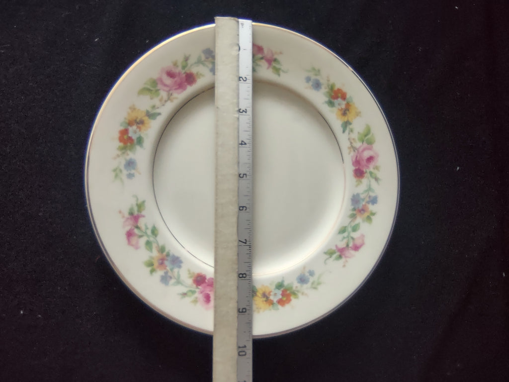 Vintage Syracuse China Cliftondale Floral Dinner Plate Pink Rose [6709]