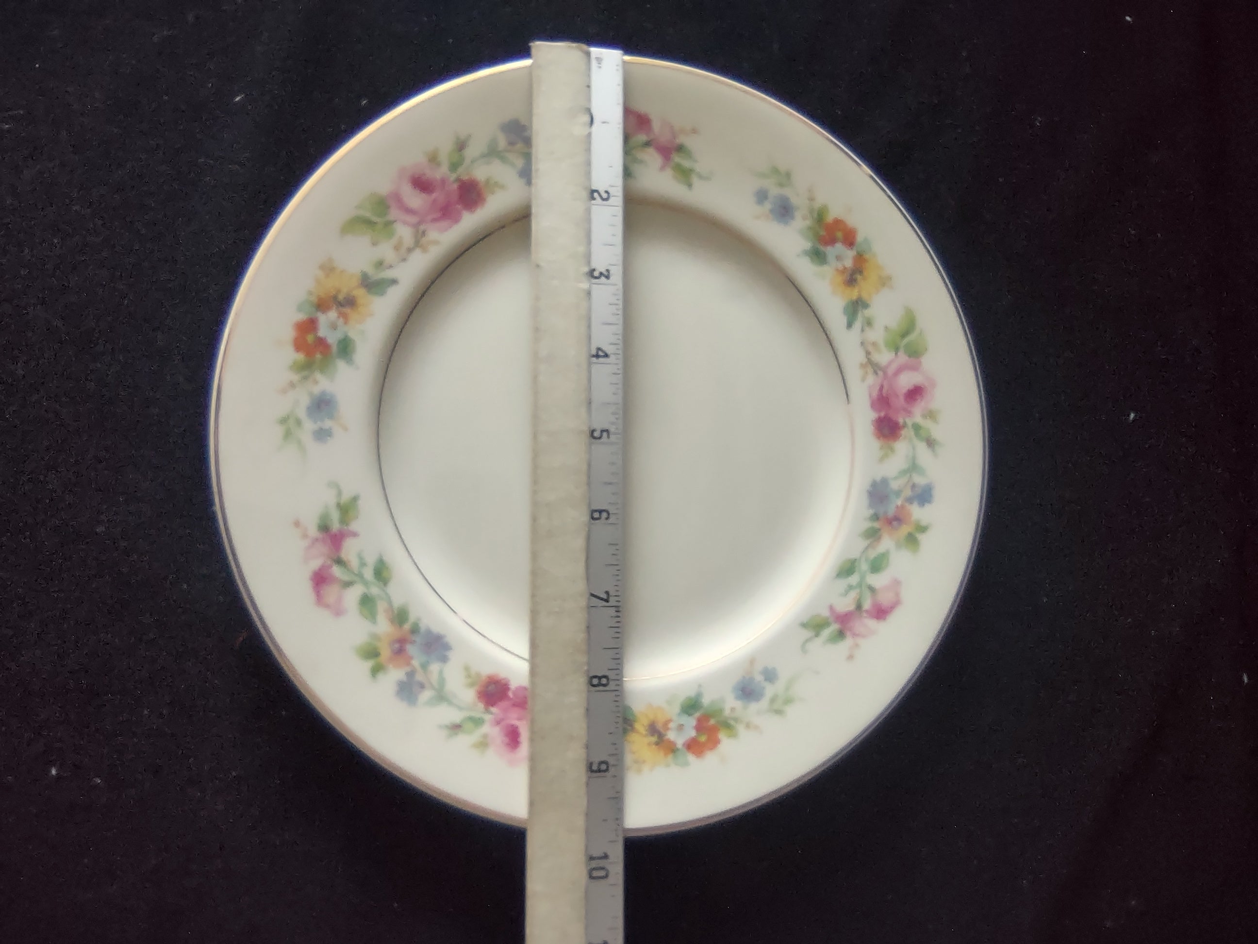 Vintage Syracuse China Cliftondale Floral Dinner Plate Pink Rose [6709]