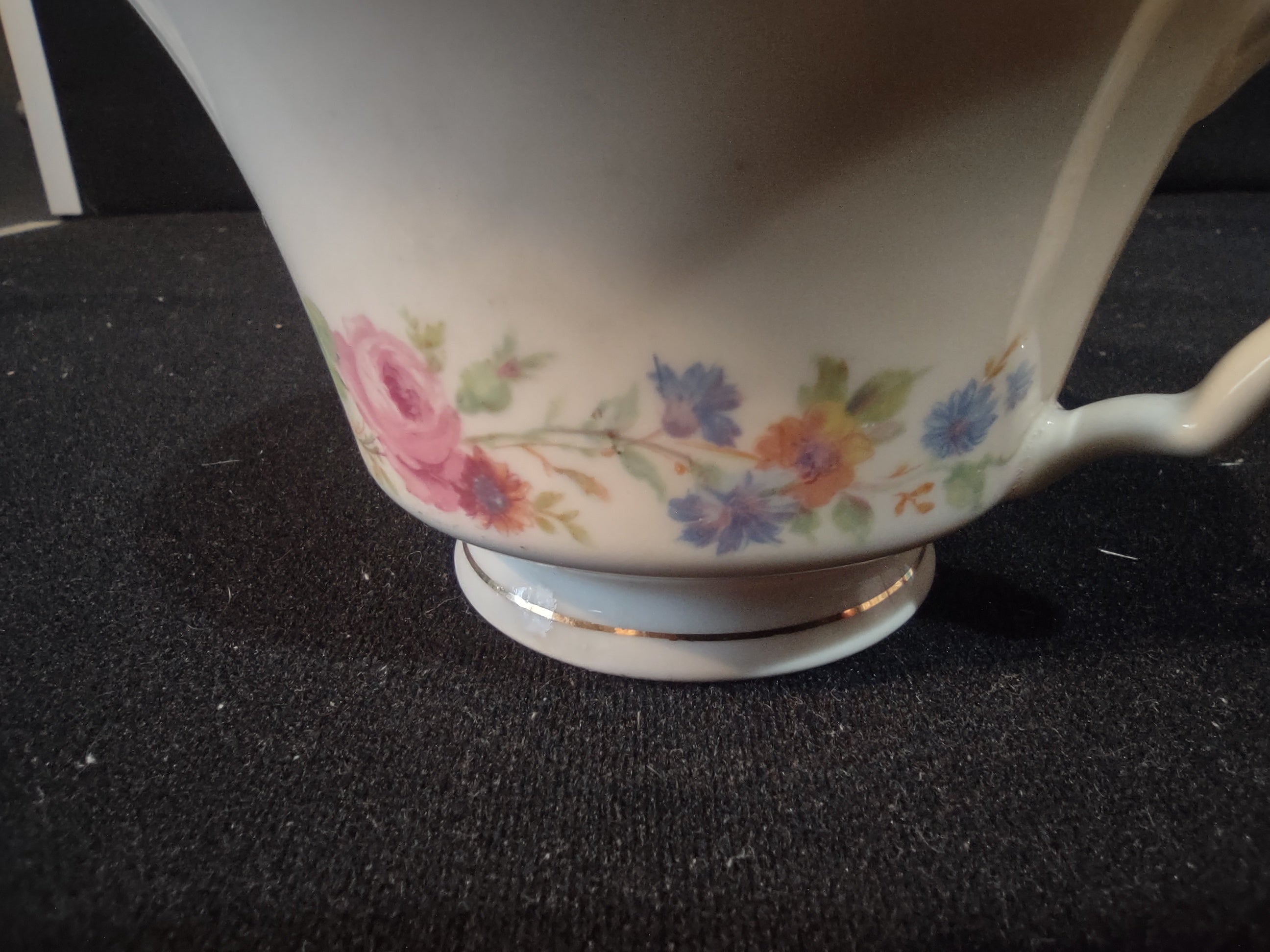 Vintage Syracuse China Floral Garland Tea Cup Gold Rim [6711]