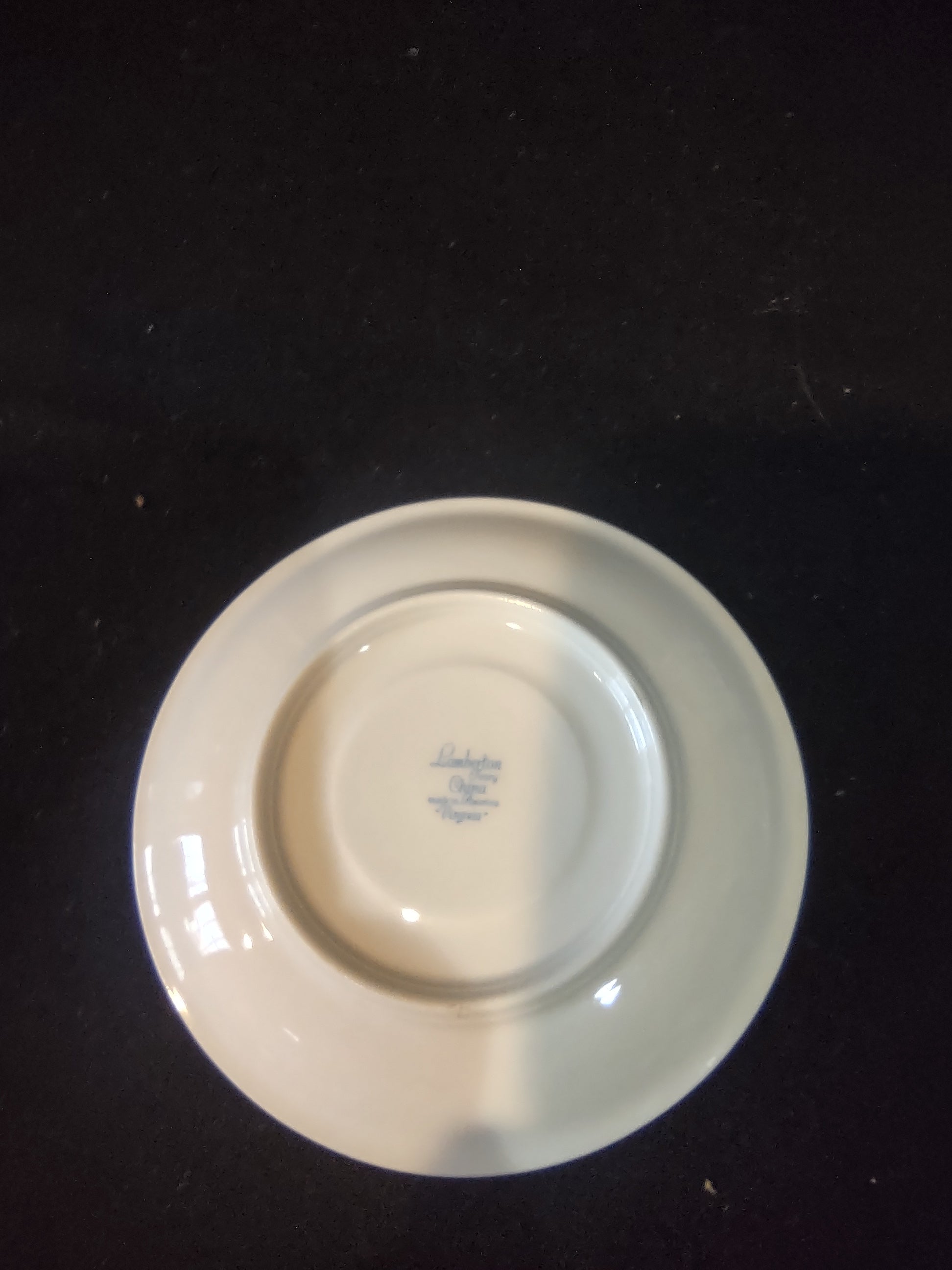 Vintage Lamberton Virginia Saucer Pink Rose Floral Gold Trim [6712]