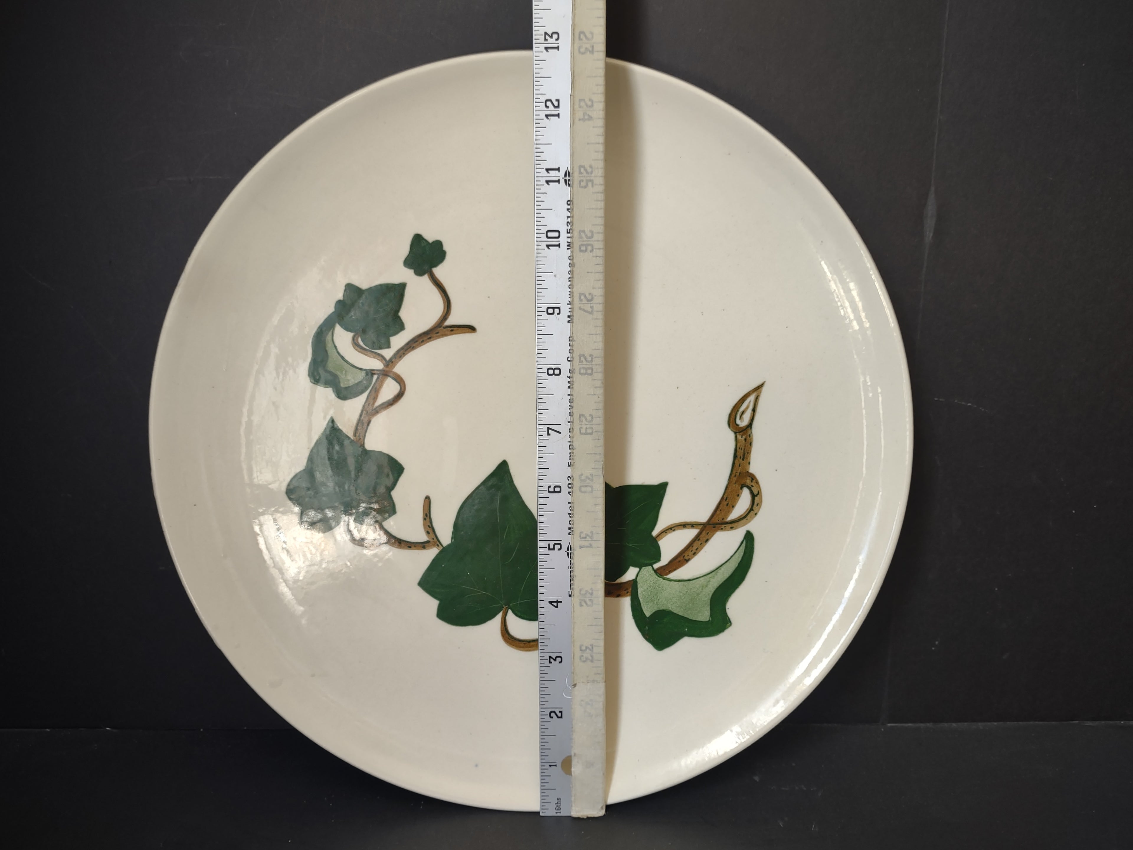Vintage Metlox Poppytrail California Ivy Serving Platter 13" [6739]