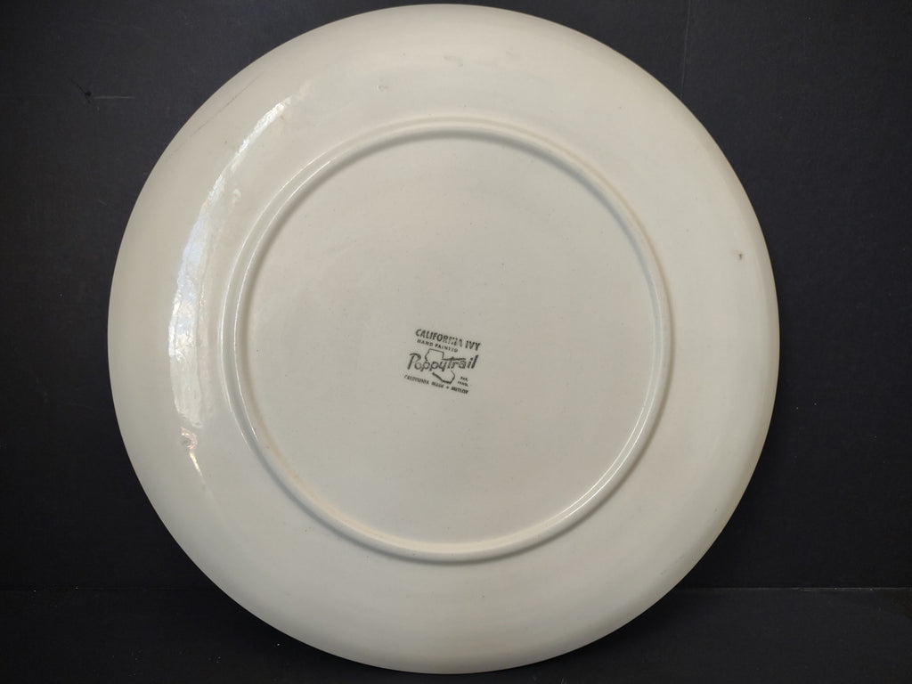 Vintage Metlox Poppytrail California Ivy Serving Platter 13" [6739]