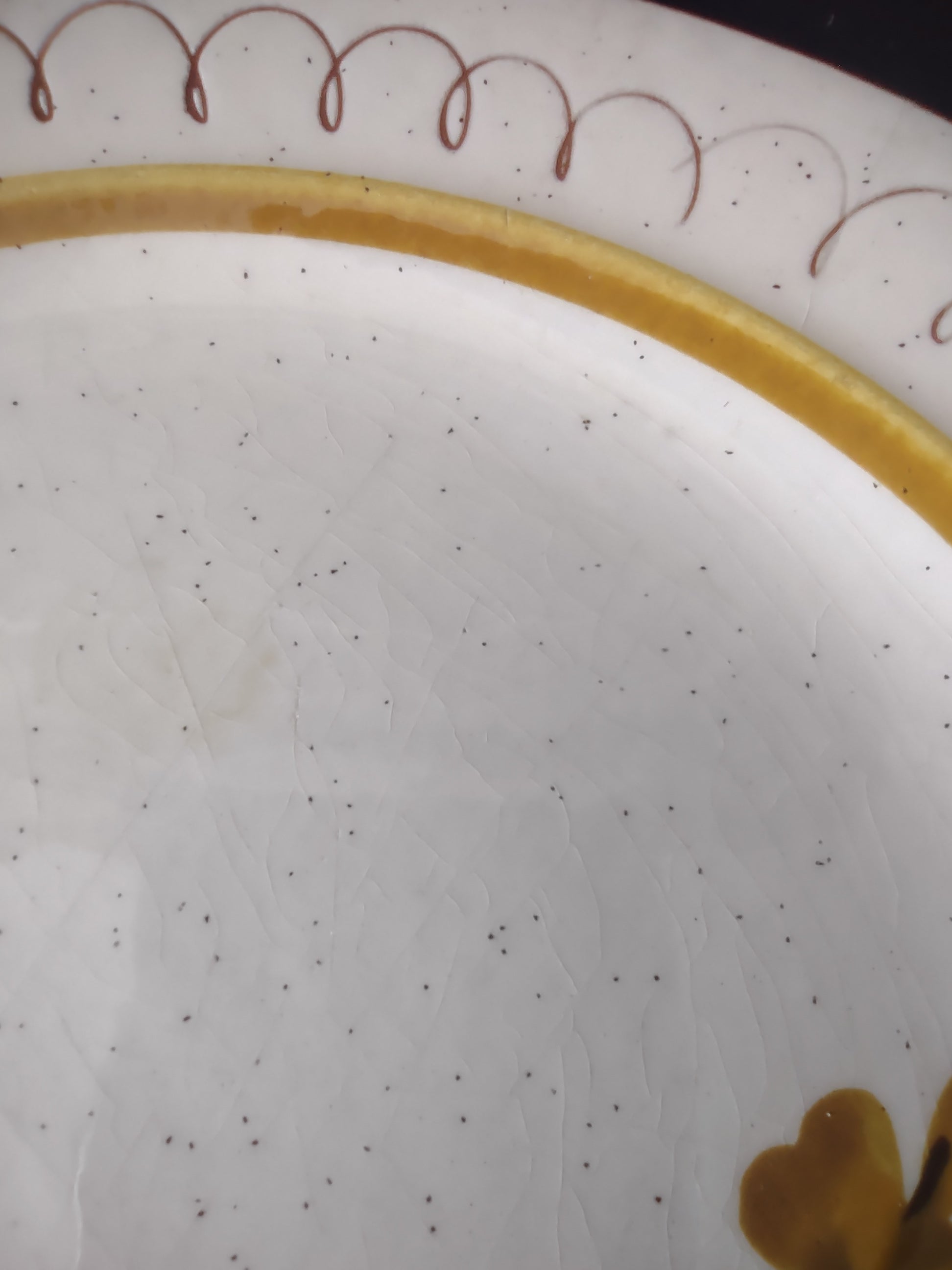 Vintage Stangl Golden Blossom Hand Painted Salad Plates Set of 2 [6723]