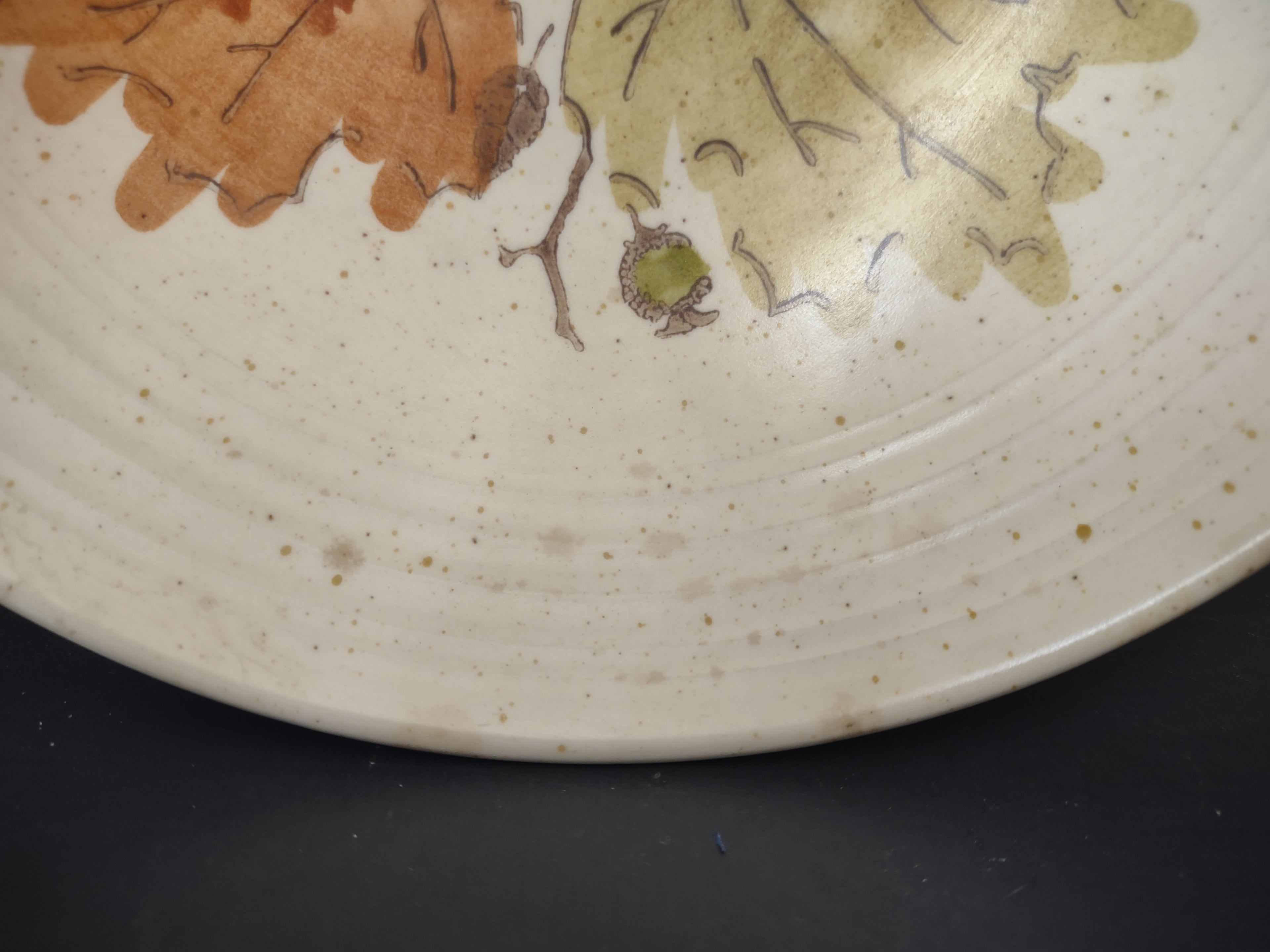 Vintage Metlox Poppytrail Woodland Gold Serving Bowl 9" [6737]