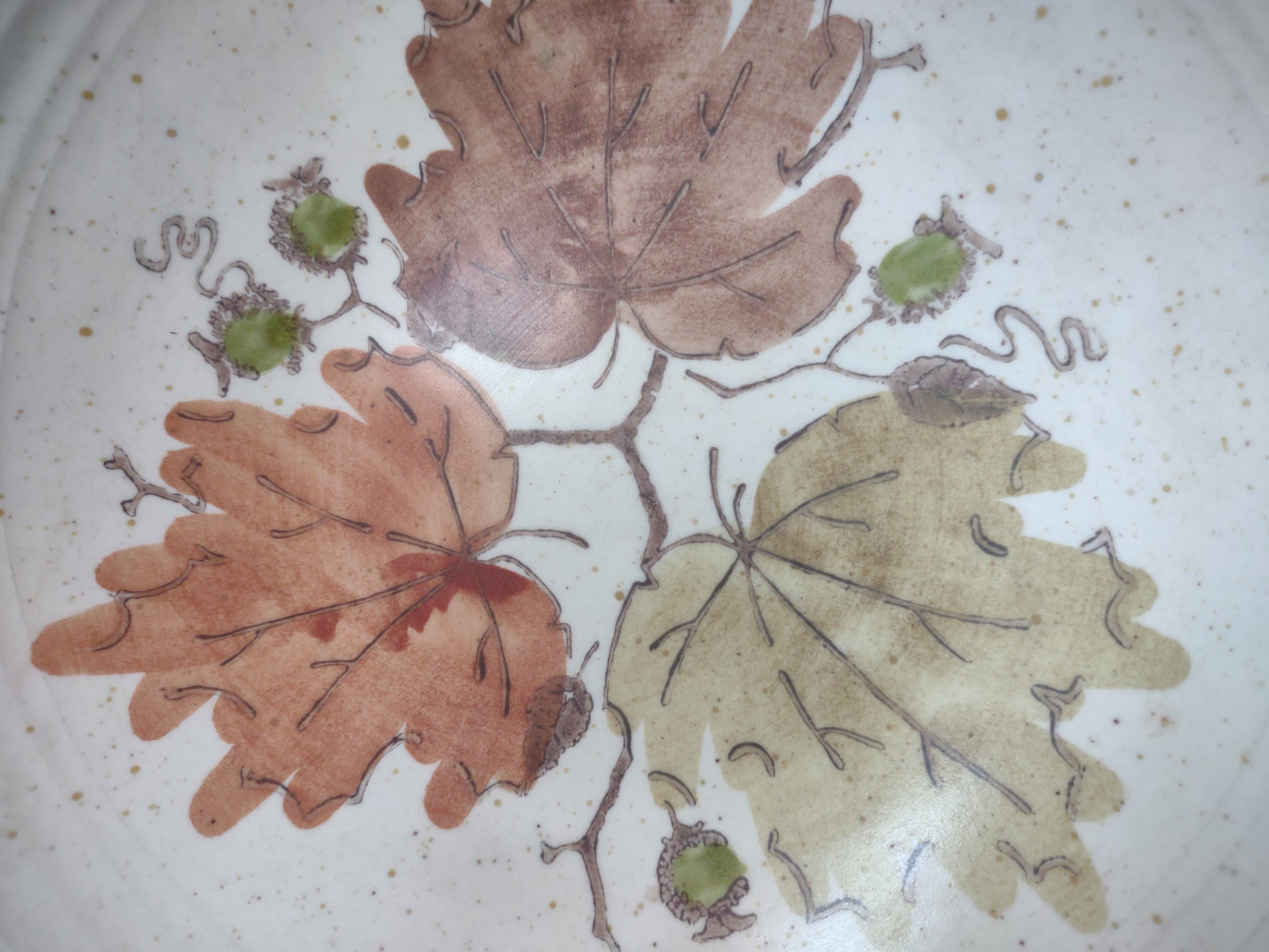 Vintage Metlox Poppytrail Woodland Gold Serving Bowl 9" [6737]