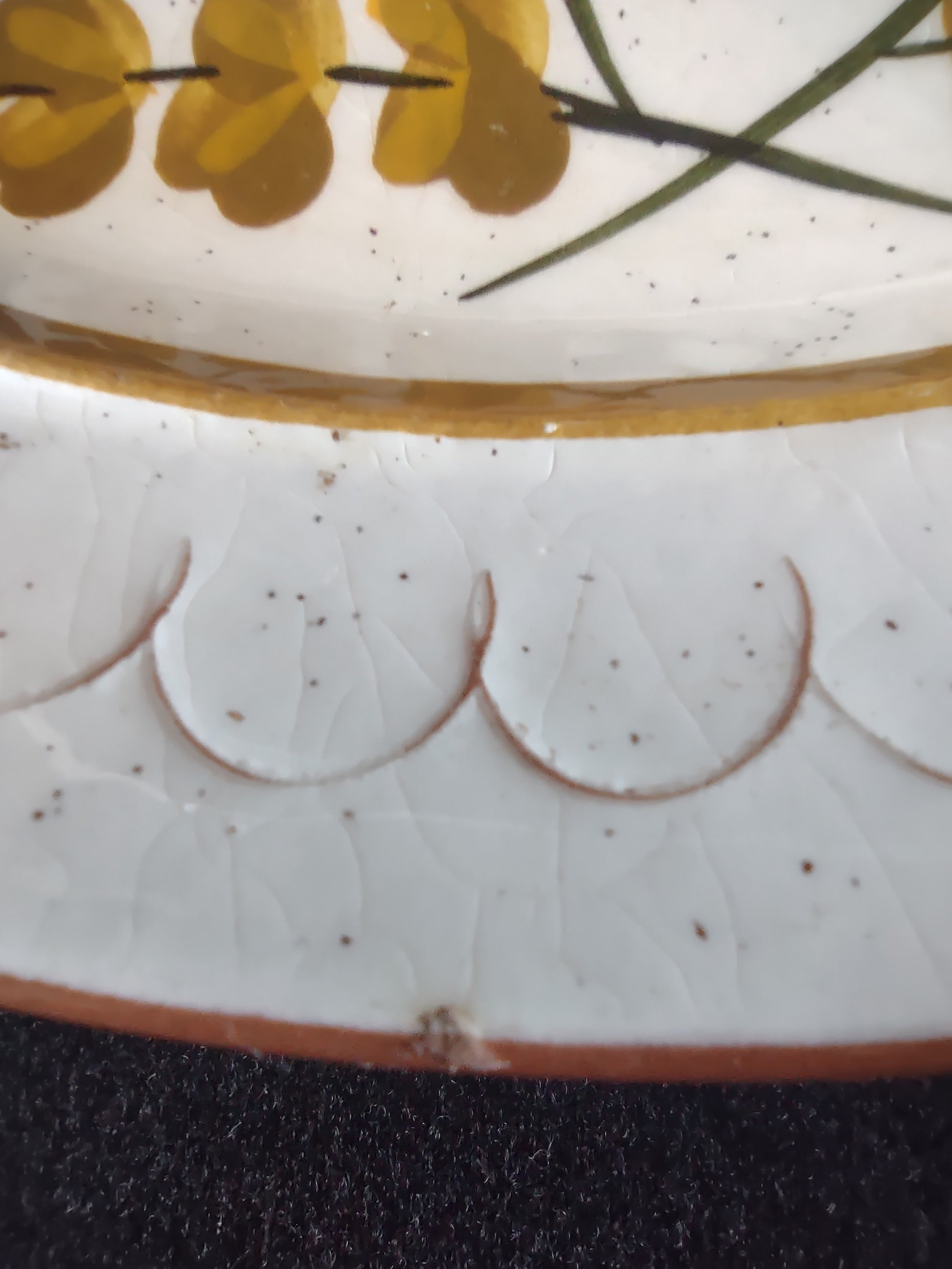 Vintage Stangl Golden Blossom Hand Painted Dinner Plates Set of 2 10" [6725]