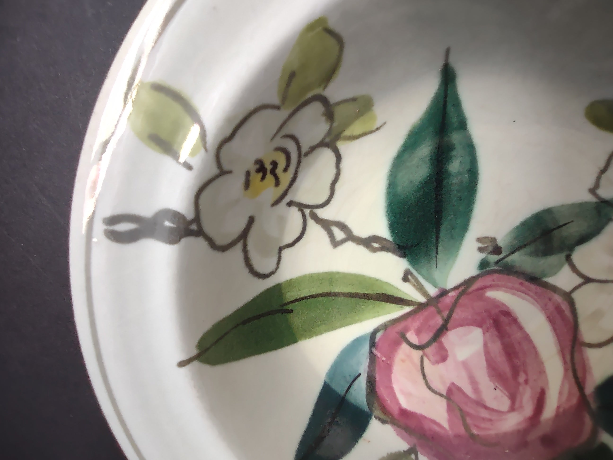 Vintage Red Wing Apple Hand-Painted Small Bowl 6" [6735]