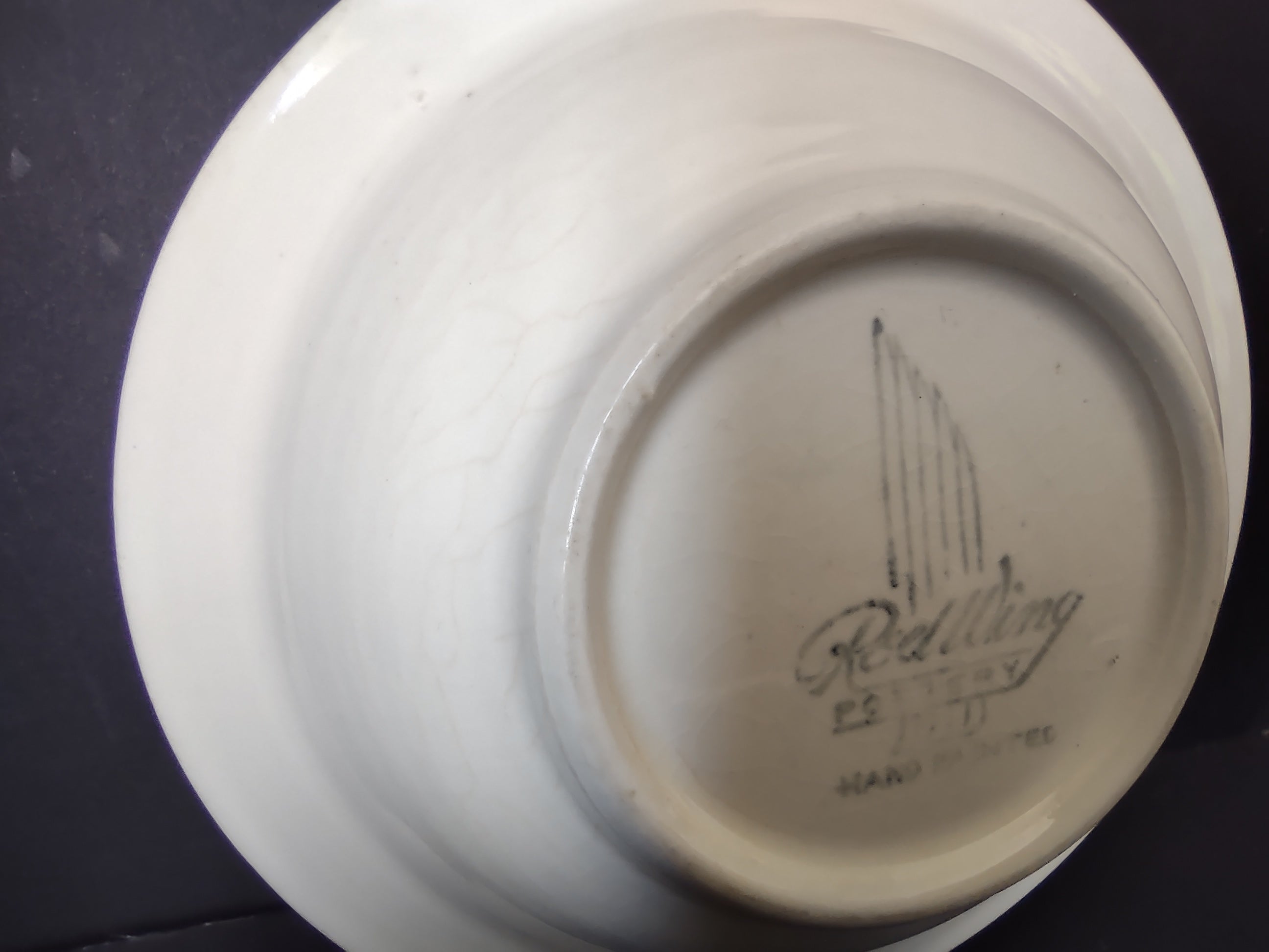 Vintage Red Wing Apple Hand-Painted Small Bowl 6" [6735]