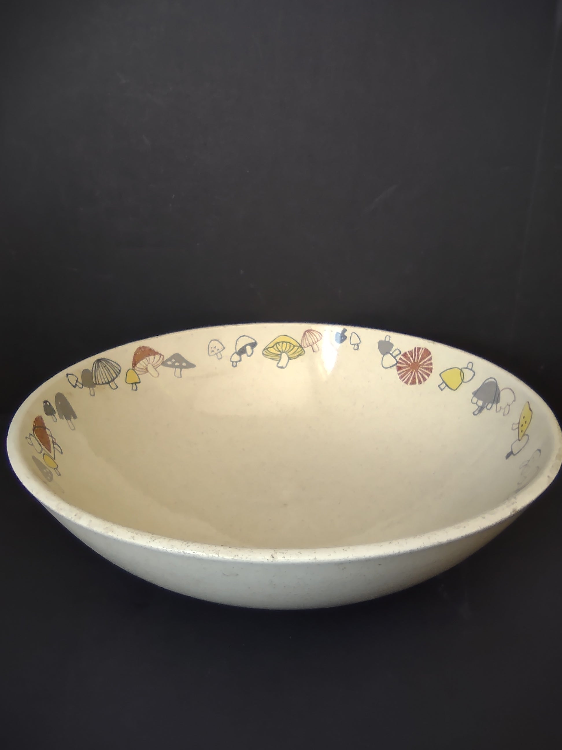 Vintage Franciscan Mushroom Pattern Serving Bowl 9" [6733]