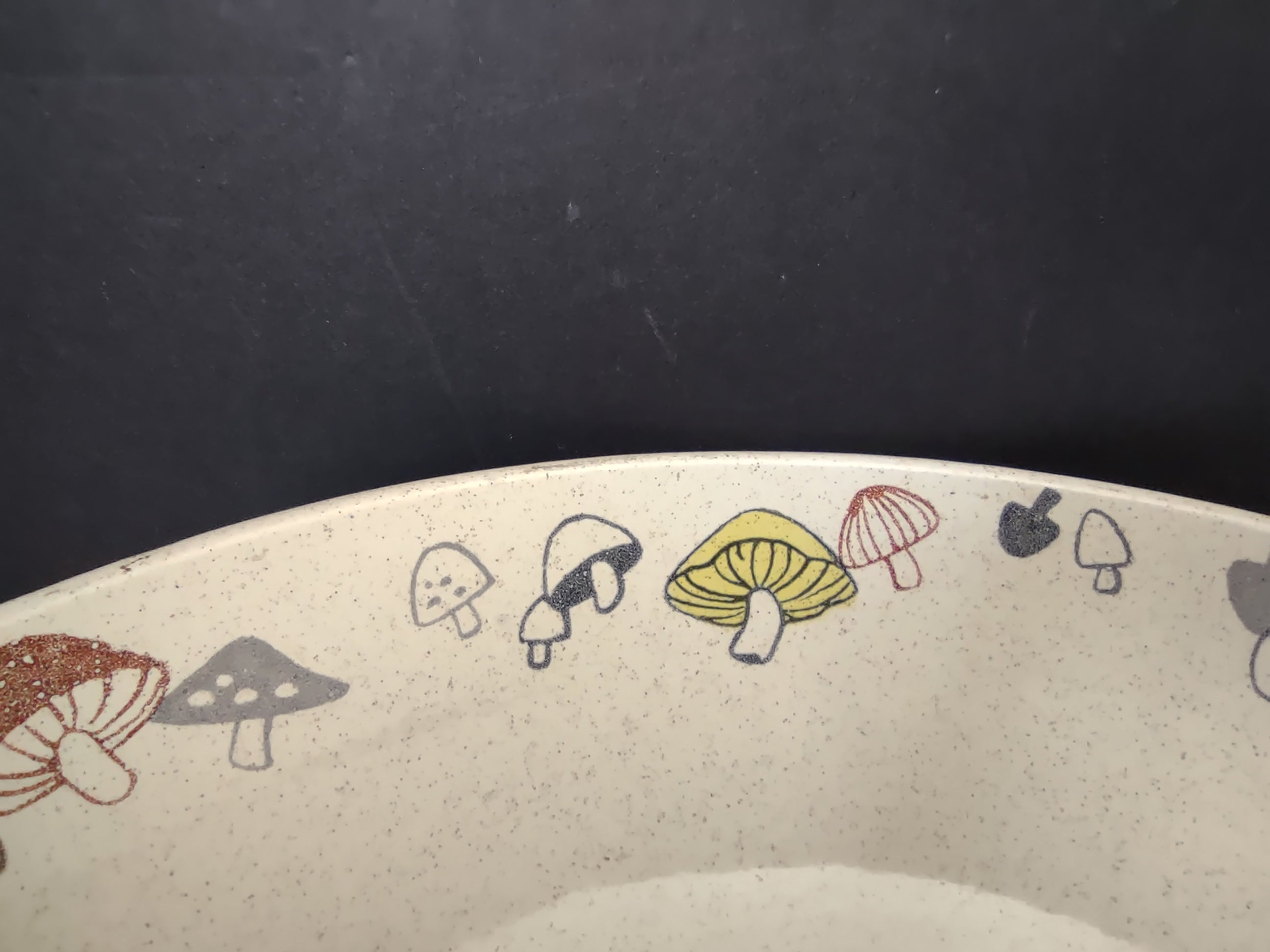 Vintage Franciscan Mushroom Pattern Serving Bowl 9" [6733]