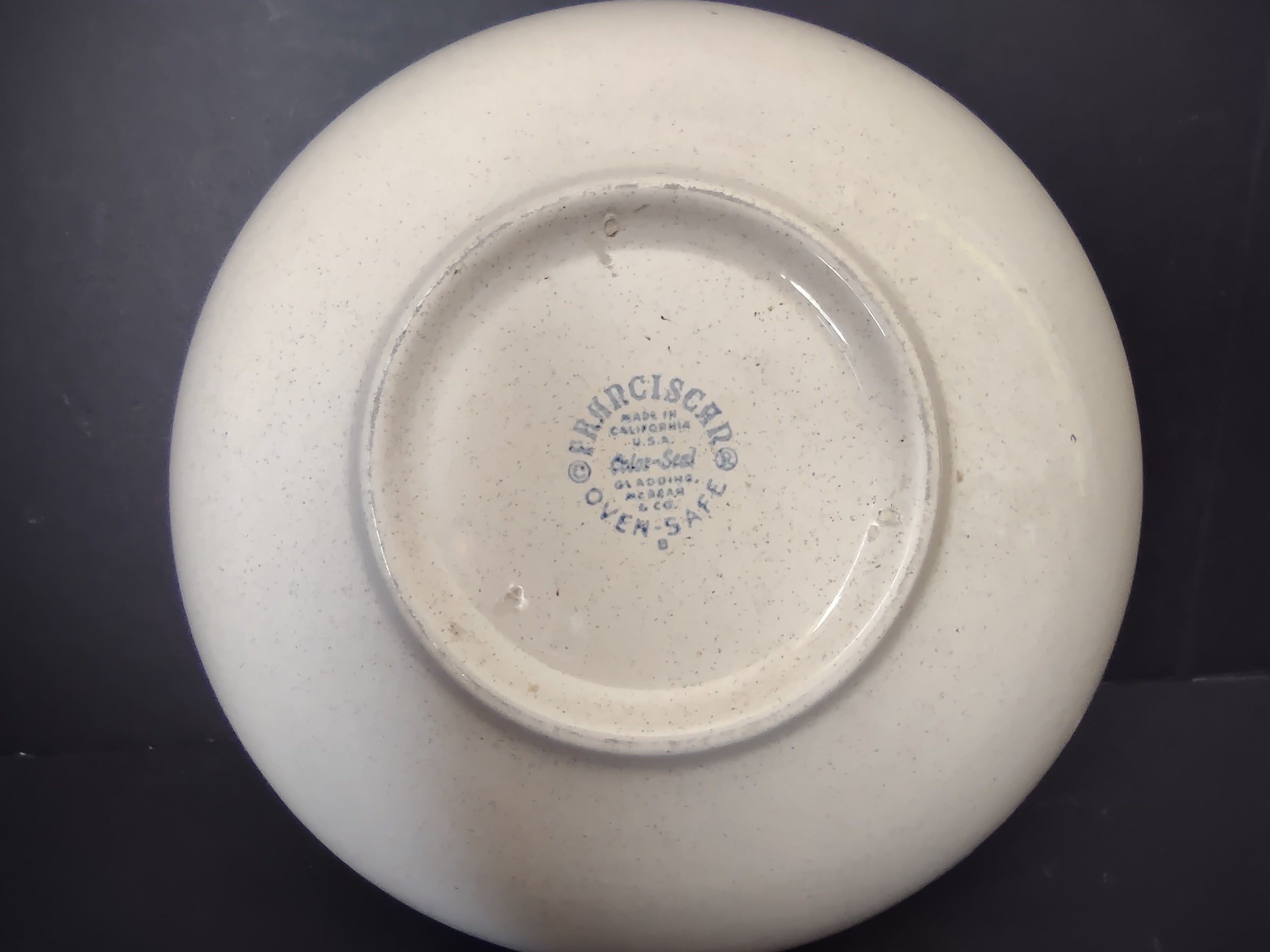Vintage Franciscan Mushroom Pattern Serving Bowl 9" [6733]