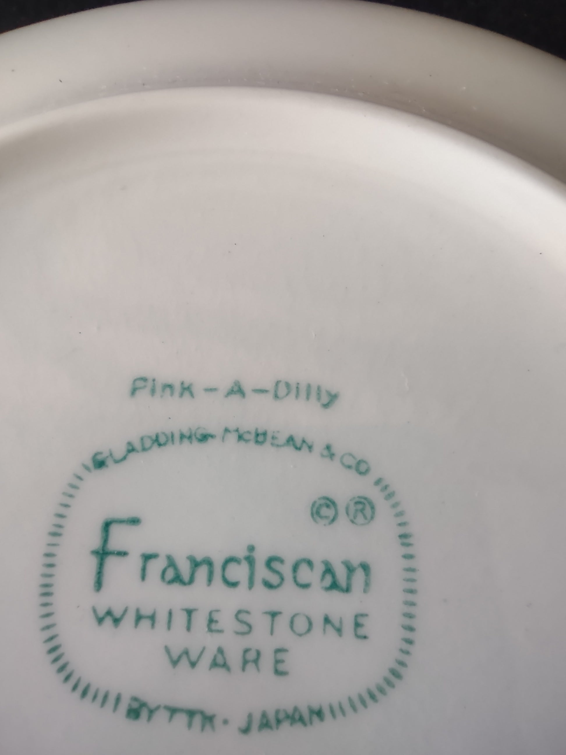 Vintage Franciscan Pink-A-Dilly Bread Plates Set of 3 Japan [6726]
