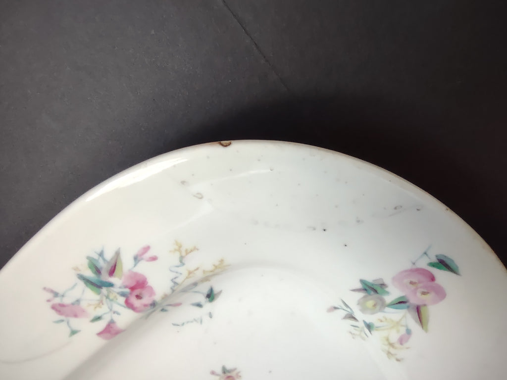 Antique Marx Gutherz Porcelain Platter Pink Floral Sprigs [6729]