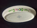 Vintage OvenServe Royal China Oval Baking Dish Floral USA 9.5" [6727]
