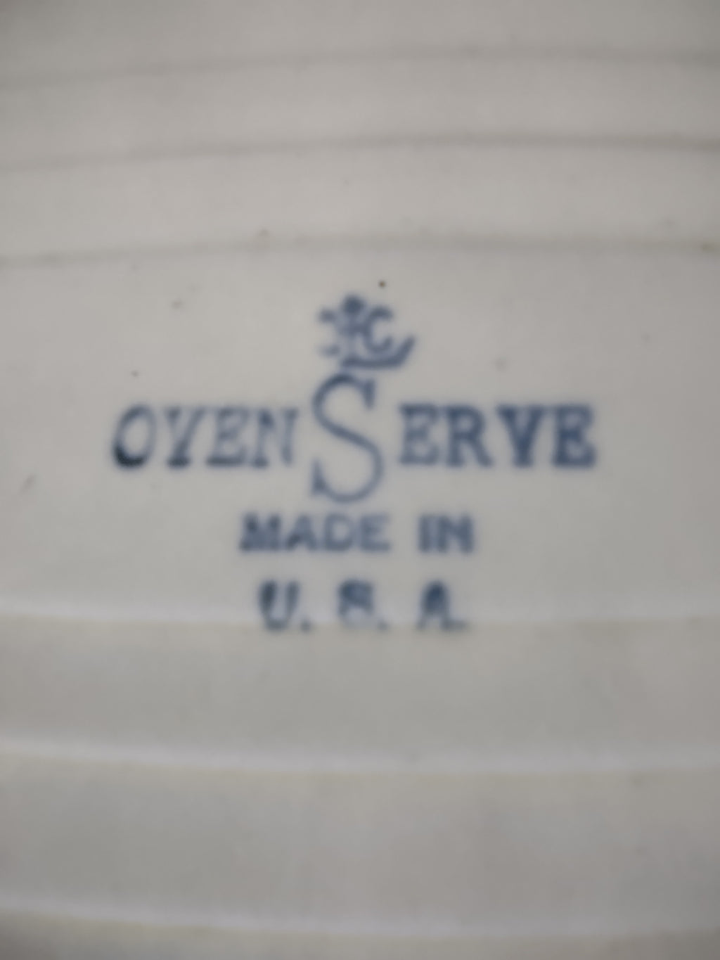Vintage OvenServe Royal China Oval Baking Dish Floral USA 9.5" [6727]