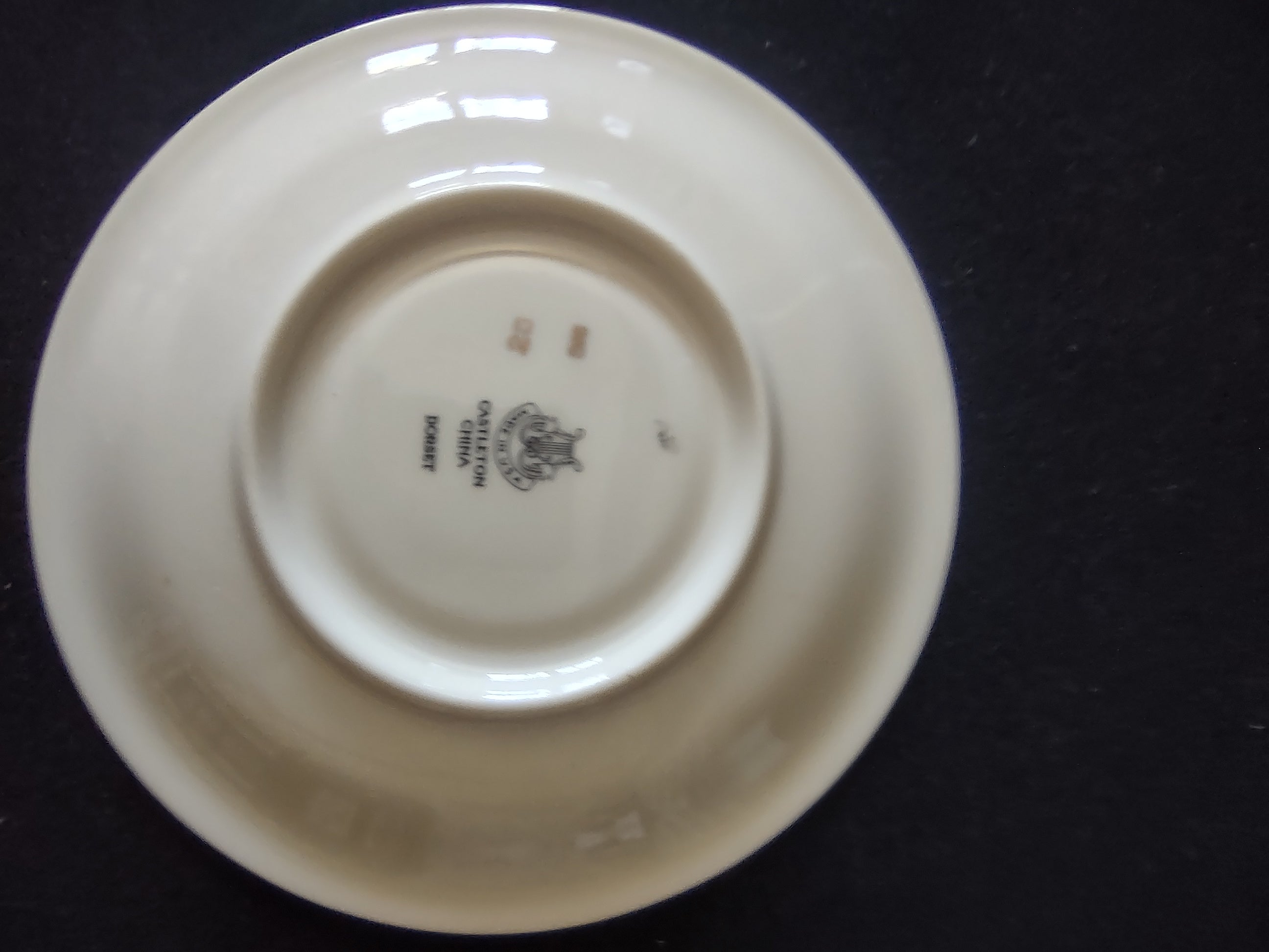 Vintage Castleton China Dorset Cup & Saucer Set Blue Gold [6740]