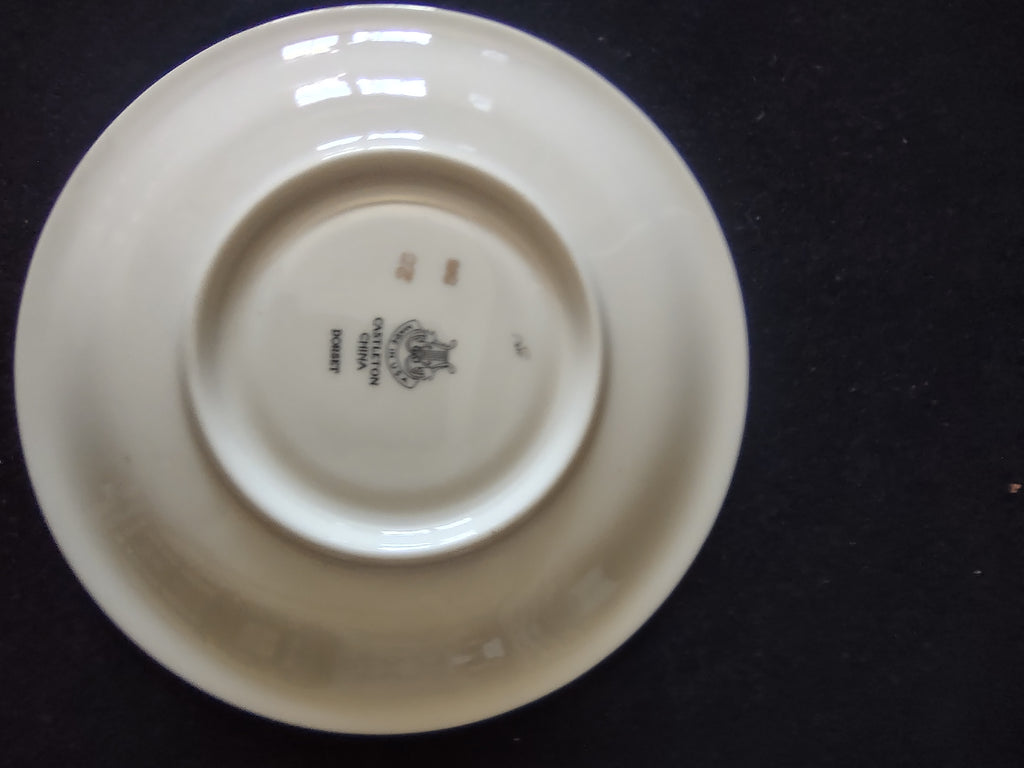 Vintage Castleton China Dorset Cup & Saucer Set Blue Gold [6740]