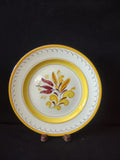 Vintage Stangl Pottery Provincial Plate 10" Yellow & Burgundy Chip [6744]