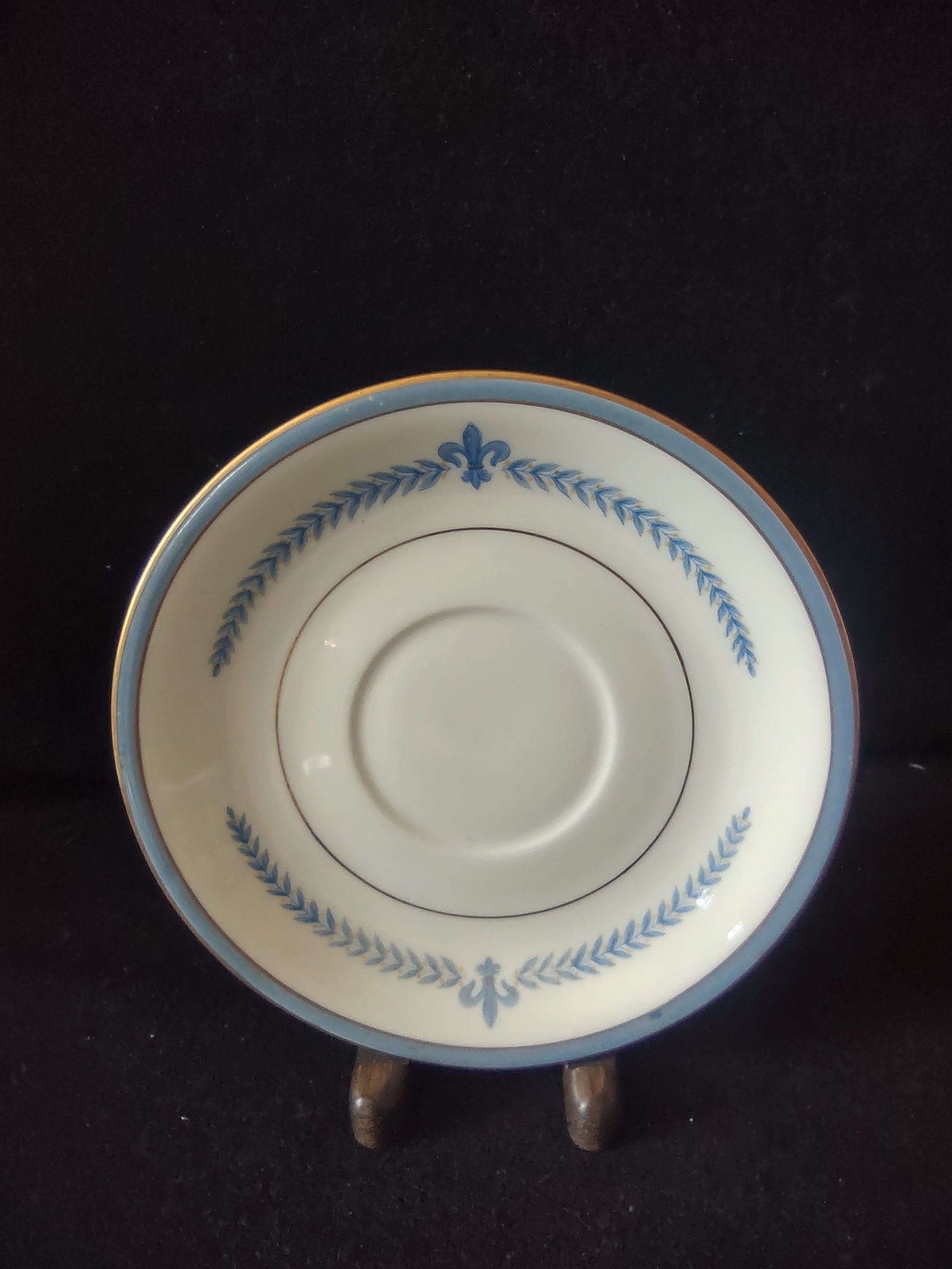 Vintage Lamberton China Puritan Blue Laurel Saucer [6747]