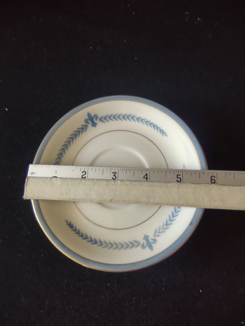 Vintage Lamberton China Puritan Blue Laurel Saucer [6747]