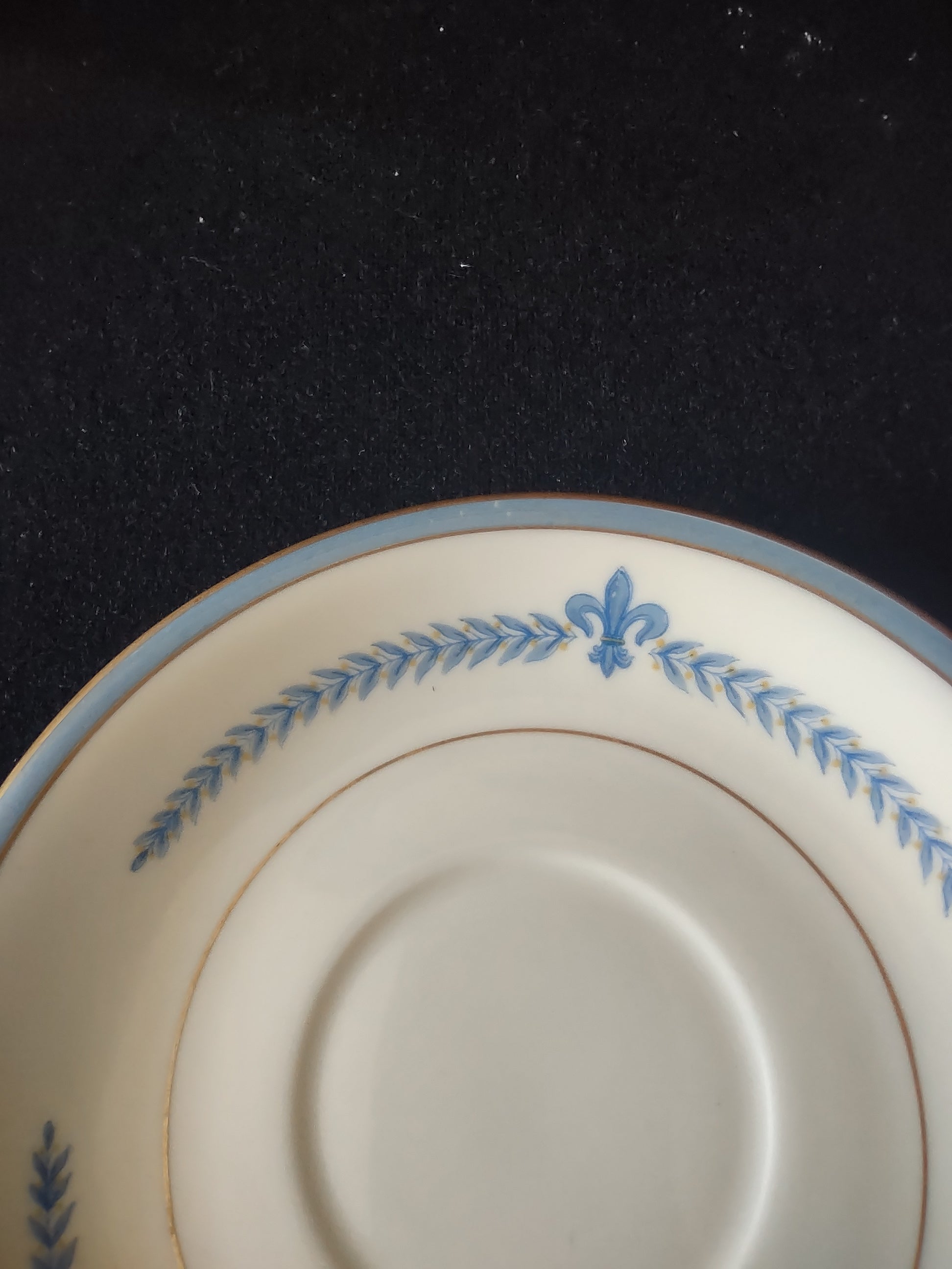 Vintage Lamberton China Puritan Blue Laurel Saucer [6747]