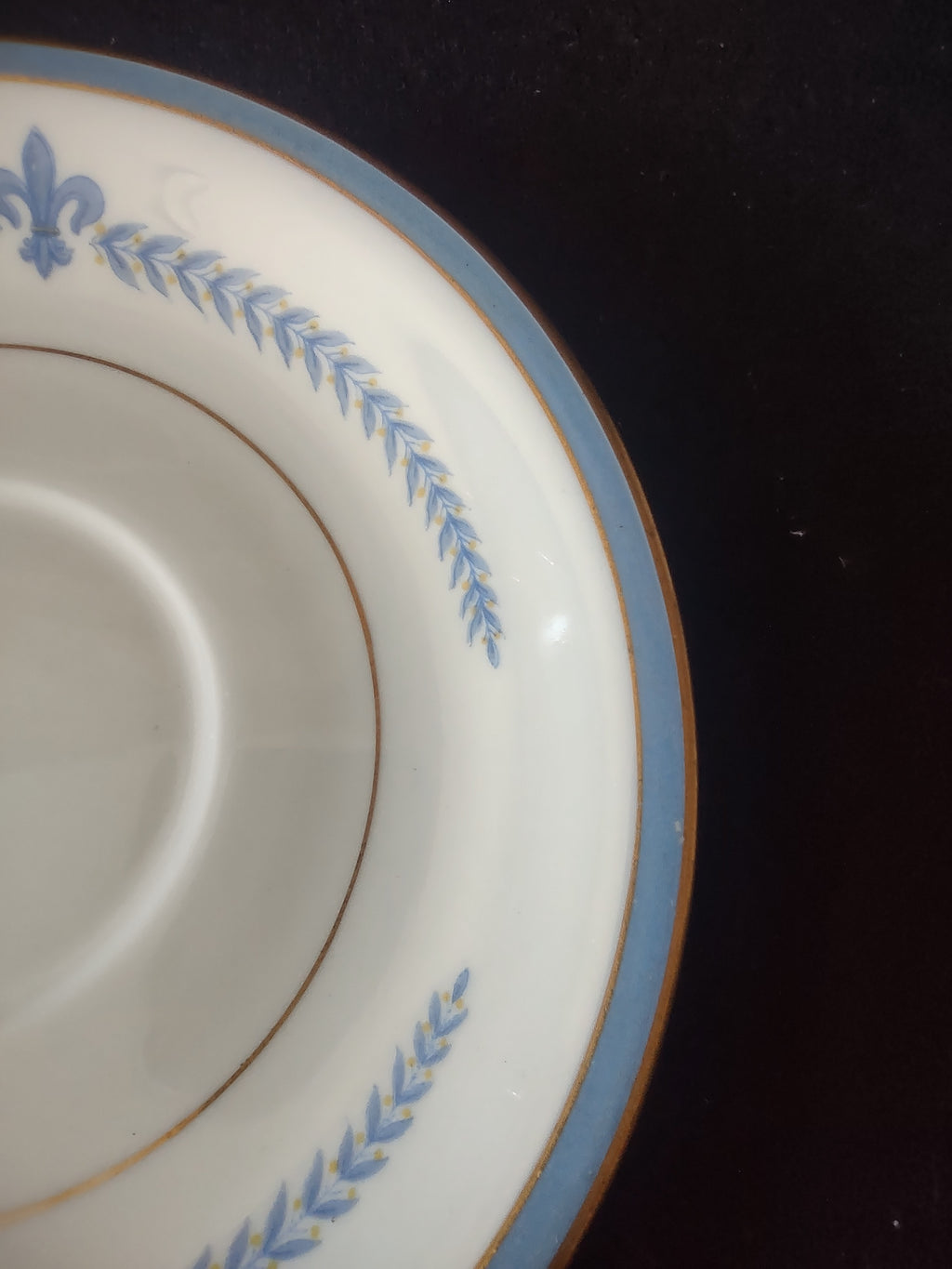 Vintage Lamberton China Puritan Blue Laurel Saucer [6747]