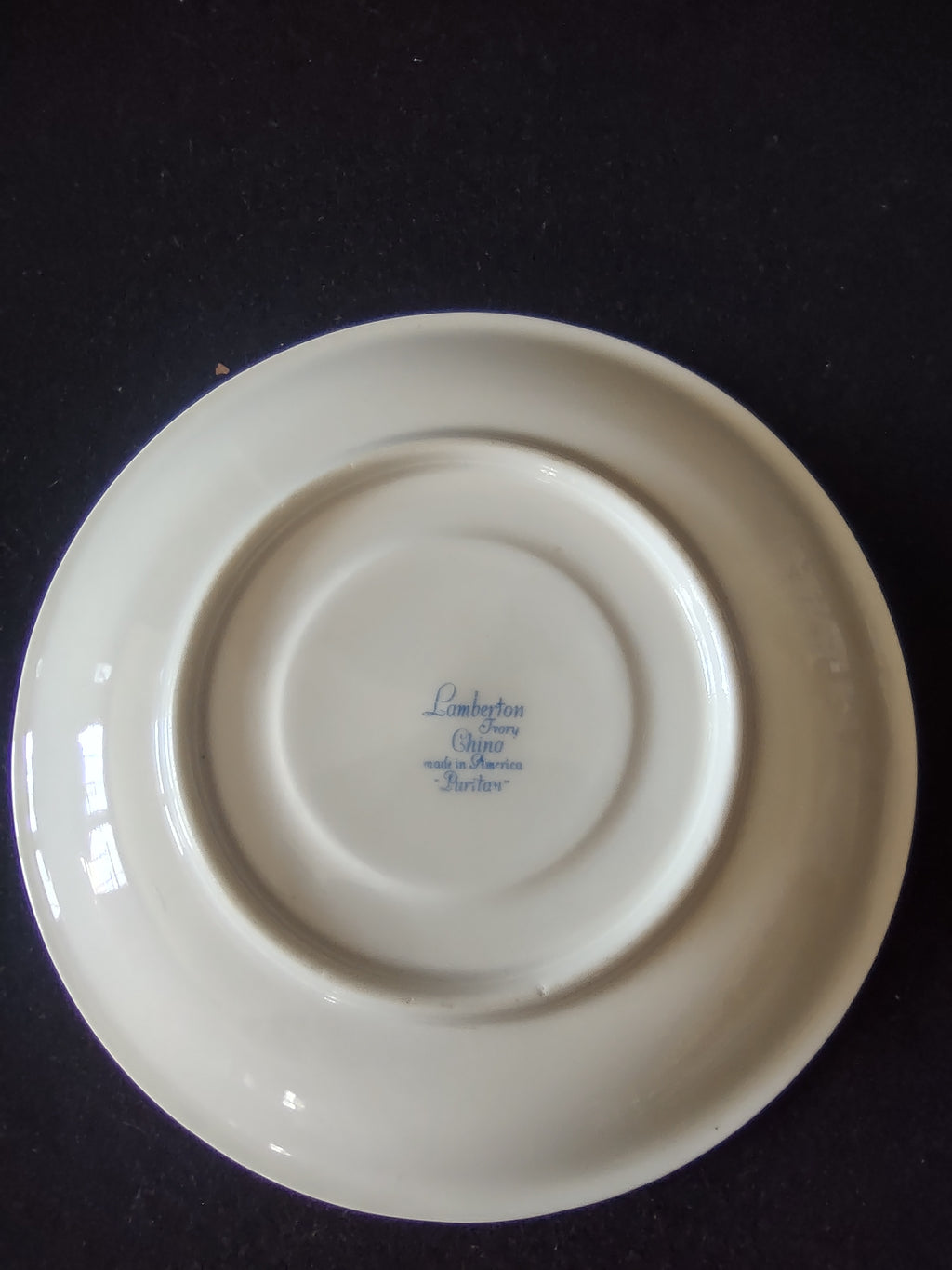 Vintage Lamberton China Puritan Blue Laurel Saucer [6747]
