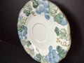 Vintage Metlox Poppytrail Grape Saucer 6" Blue & Green Gold Accent [6770]