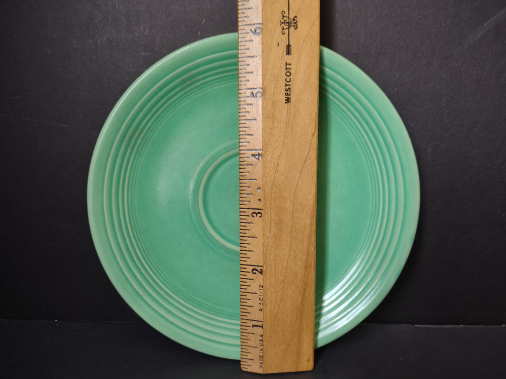 Vintage Fiesta Saucer Green 6" Concentric Ring No Backstamp [6767]