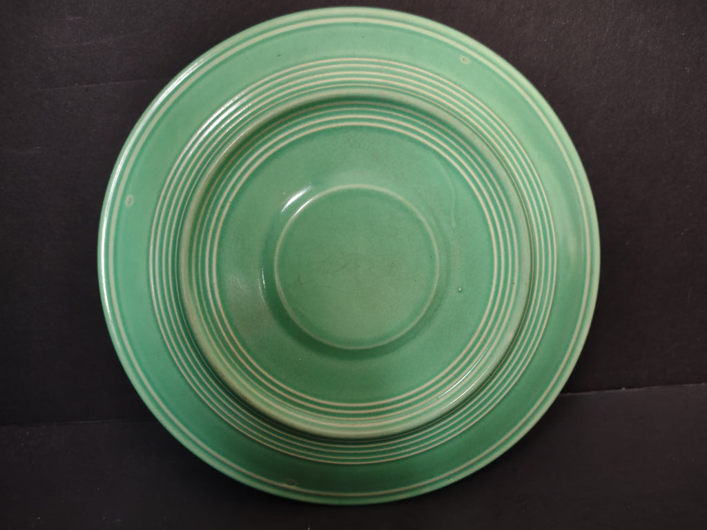Vintage Fiesta Saucer Green 6" Concentric Ring No Backstamp [6767]