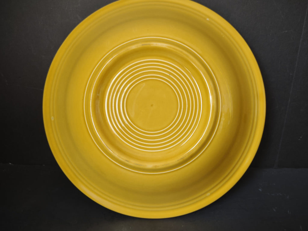 Vintage Fiesta Bowl Yellow 9.5" Concentric Ring No Backstamp [6766]