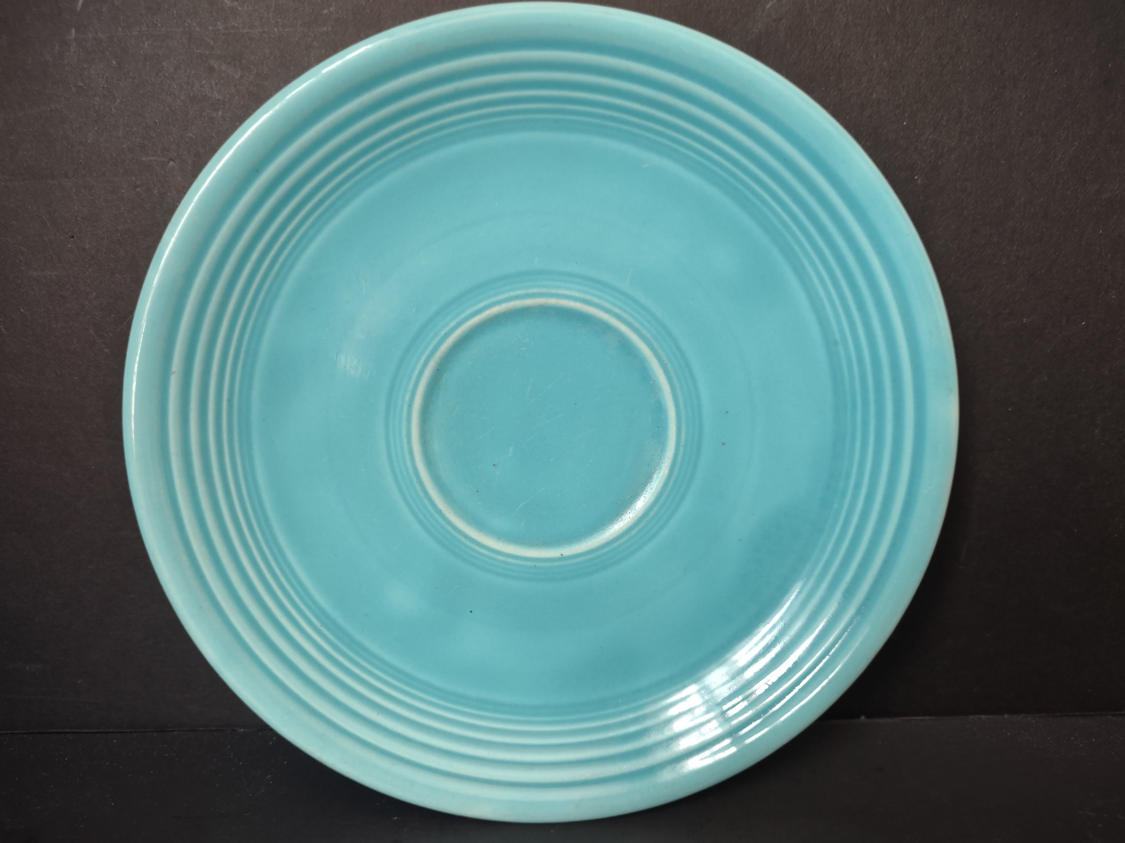 Vintage Fiesta Saucer Turquoise 6" Genuine Fiesta Backstamp [6764]
