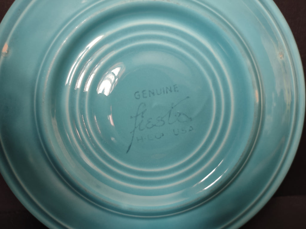 Vintage Fiesta Saucer Turquoise 6" Genuine Fiesta Backstamp [6764]