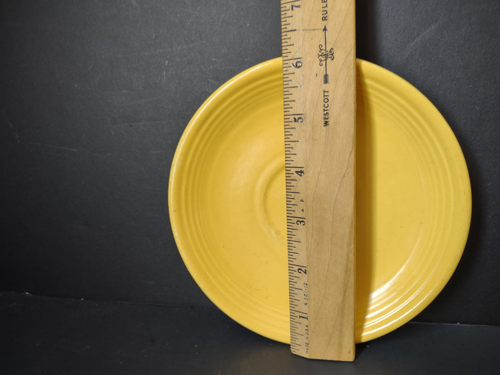 Vintage Fiesta Yellow Tea Saucer Homer Laughlin HLC USA Retro MCM [6763]