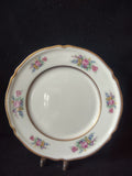 Vintage Castleton China Bouquet Off-White Gold Beaded Rim Plate 9" [6751]