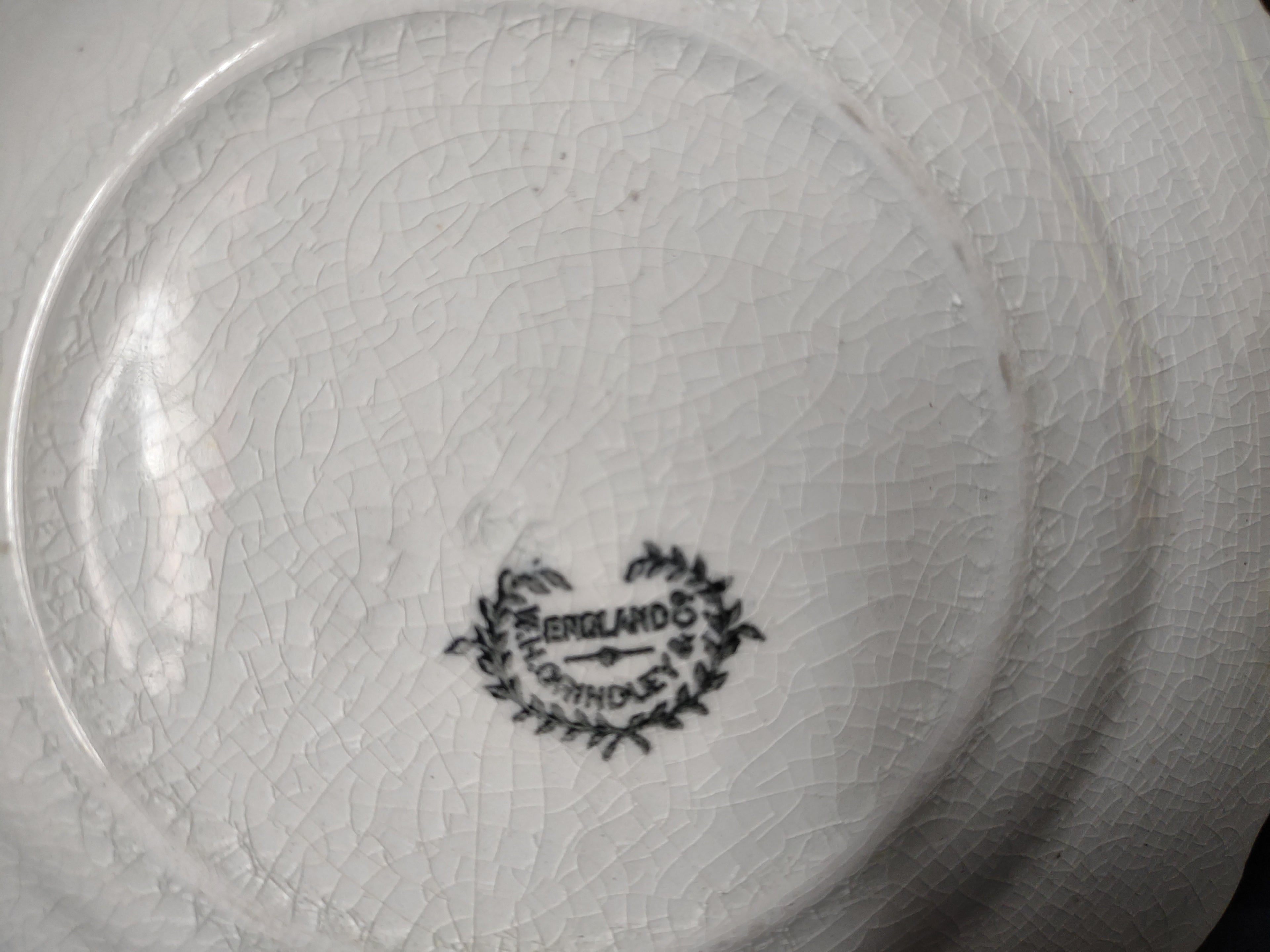 Vintage Grindley England Ironstone White Scalloped Plate [6760]