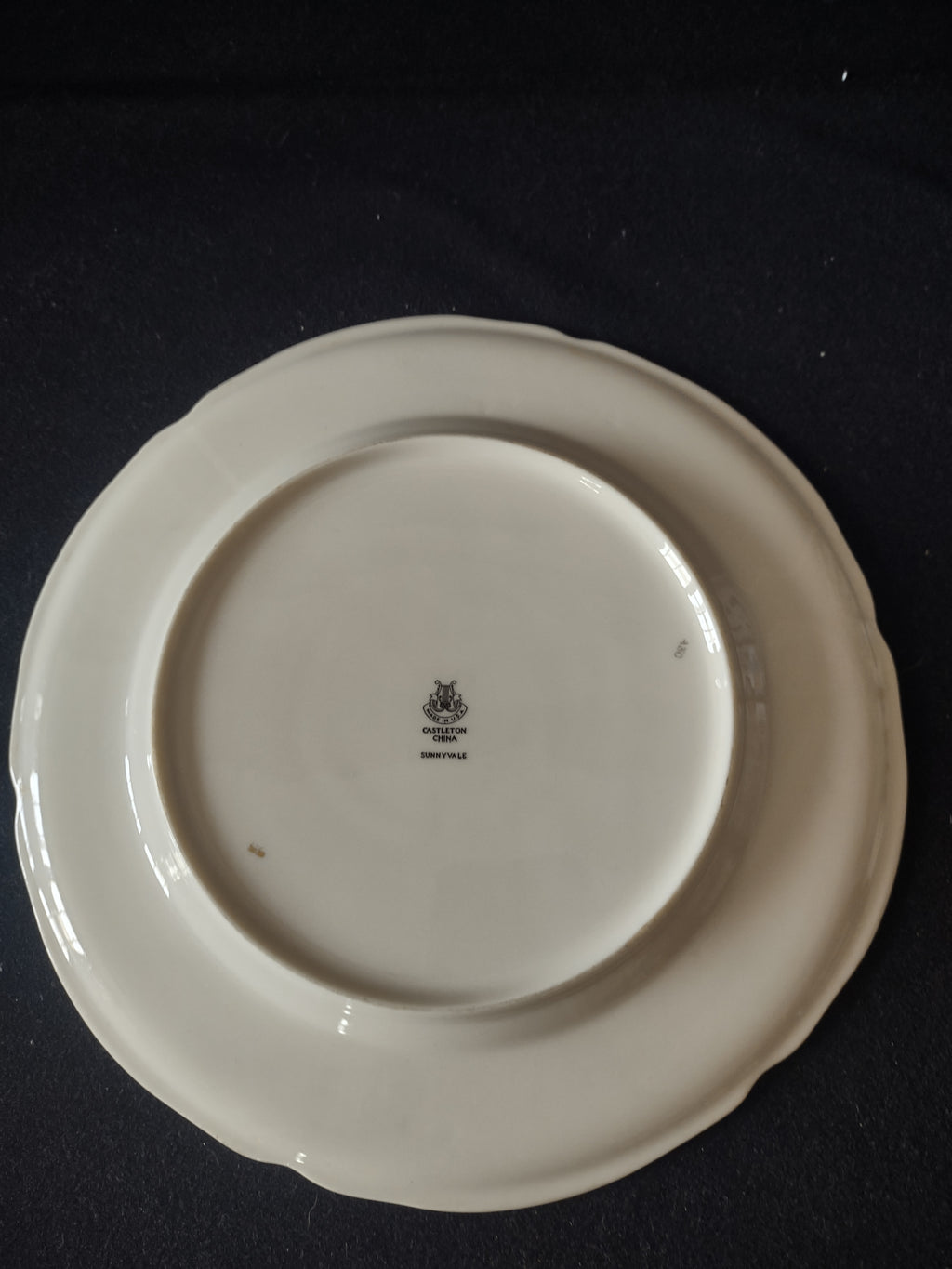Vintage Castleton China Sunnyvale Dinner Plates Pink Blue Floral Set of 2 [6754]