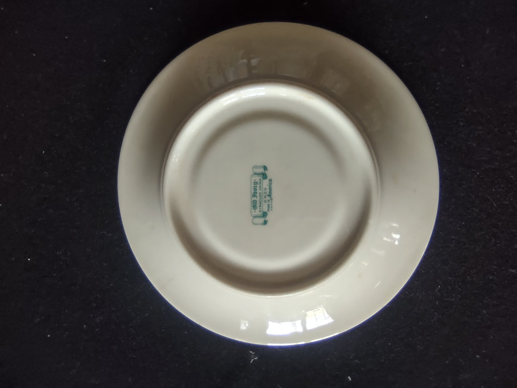 Vintage Syracuse China Floral Bouquet Saucer 6" Gold Trim [6755]
