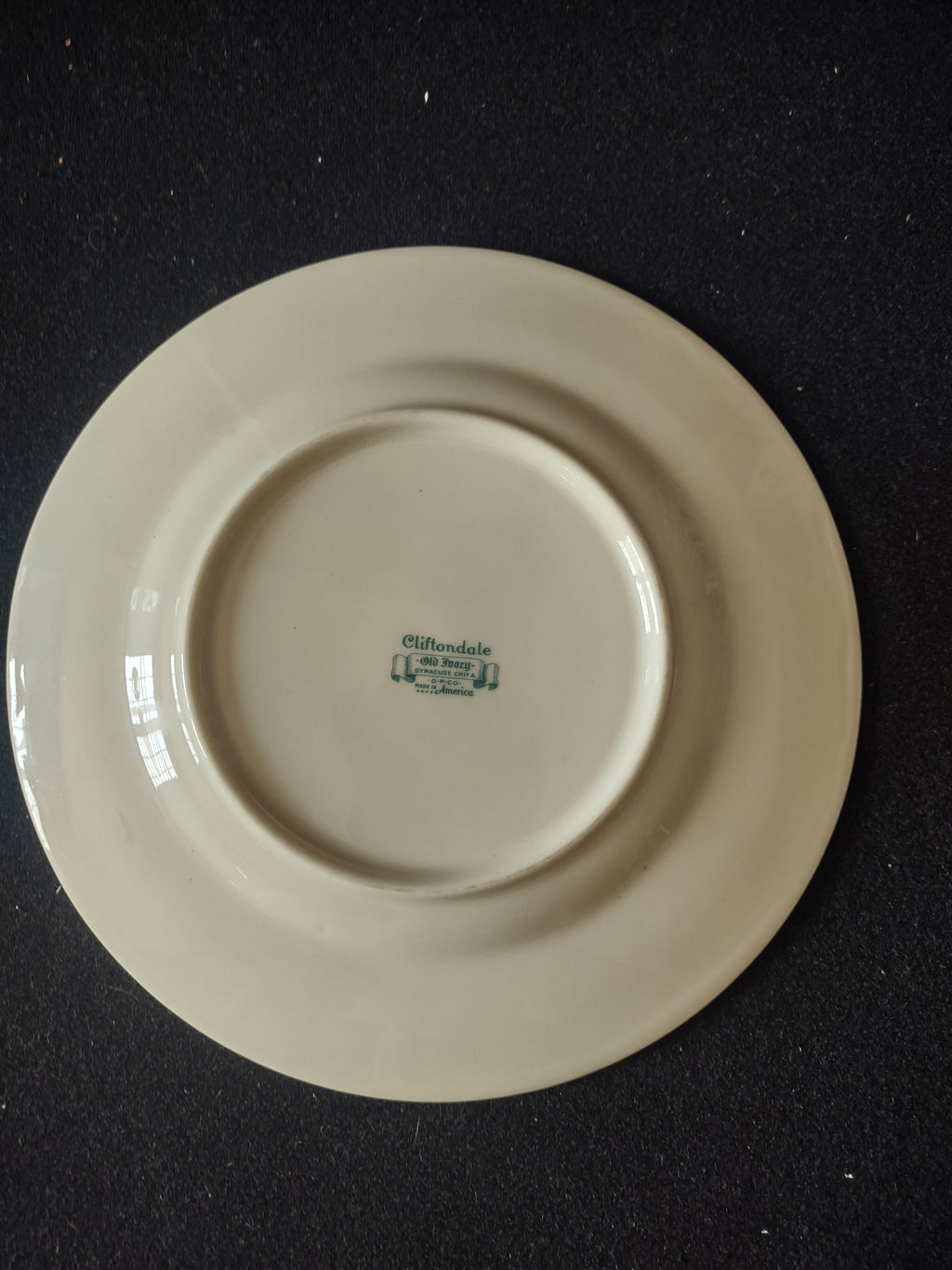 Vintage Old Ivory Cliftondale Floral Salad Plate Pink Rose Gold Trim [6757]