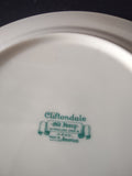 Vintage Old Ivory Cliftondale Floral Salad Plate Pink Rose Gold Trim [6757]