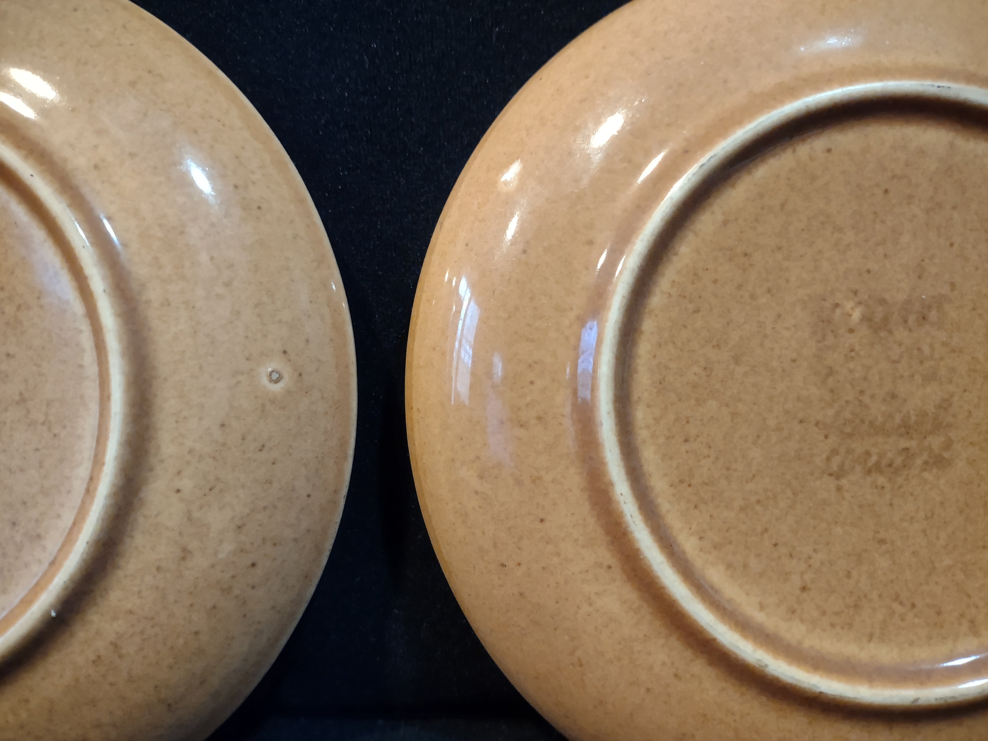 Vintage Iroquois Casual China Russel Wright Nutmeg 6" Plates Set/2 [6774]