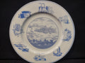 Vintage Joseph Horne Co Centennial Pittsburgh Plate Blue & White [6773]