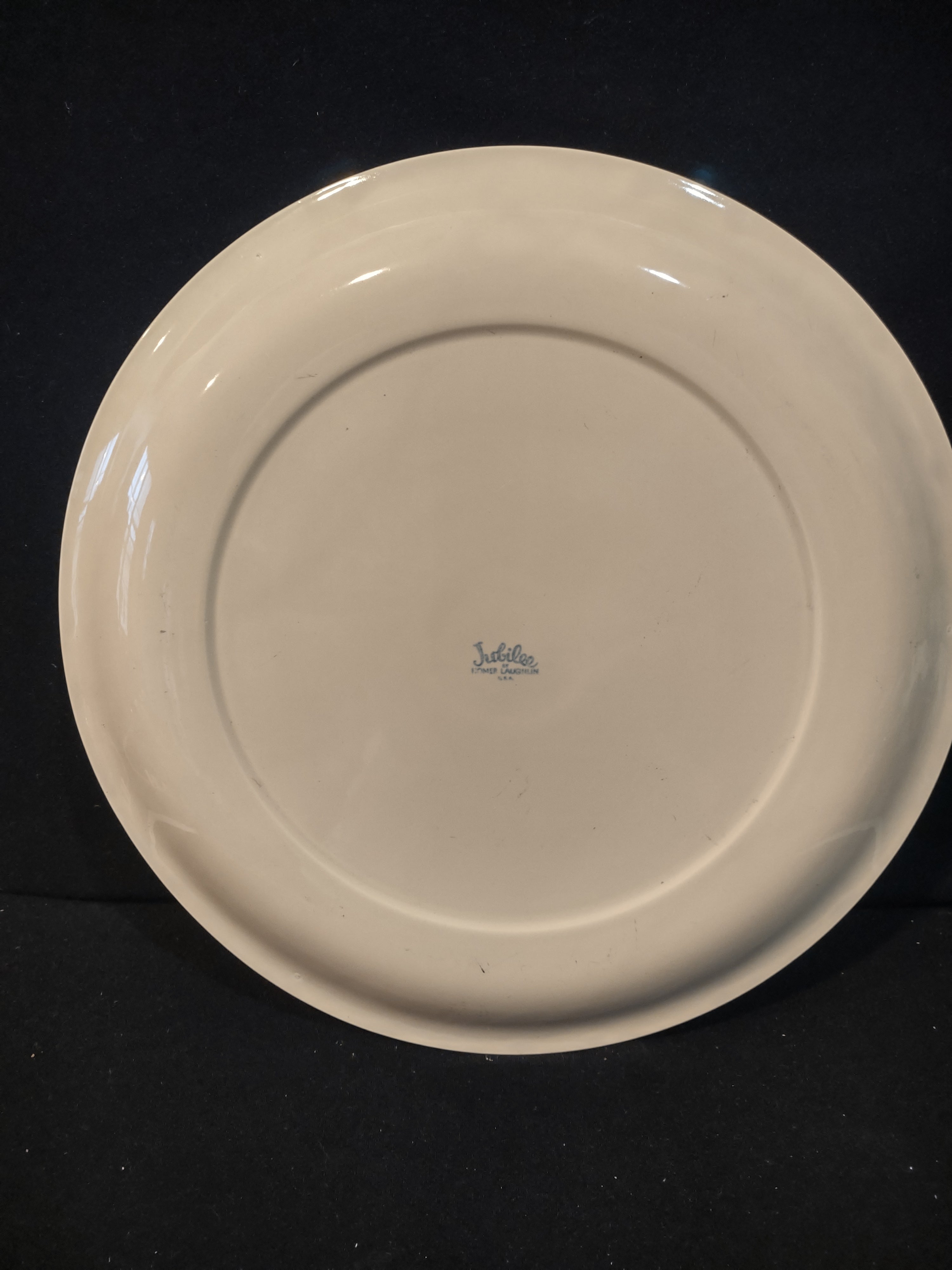 Vintage Homer Laughlin Jubilee 14" Oval Platter Off-White [6772]