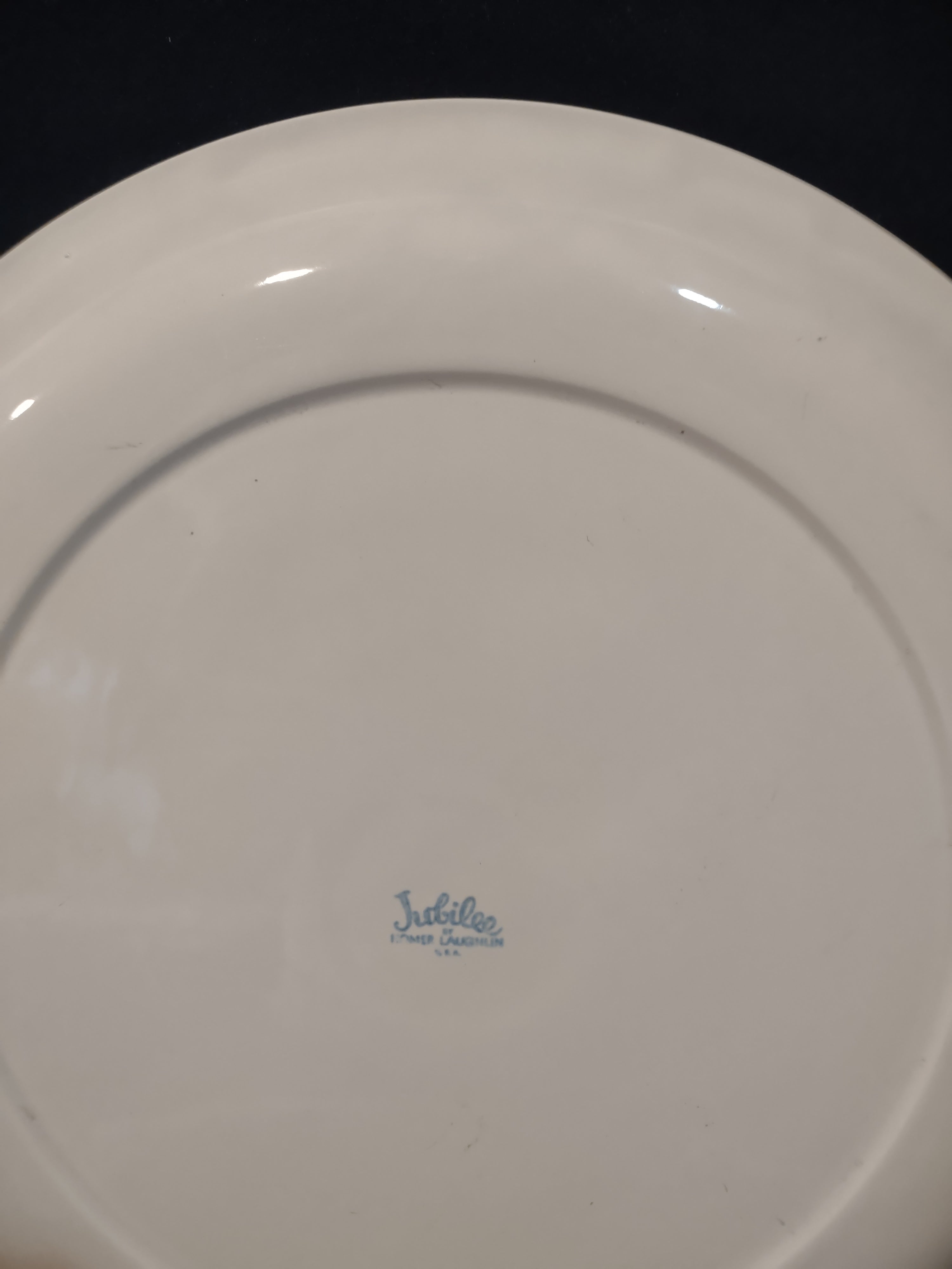 Vintage Homer Laughlin Jubilee 14" Oval Platter Off-White [6772]