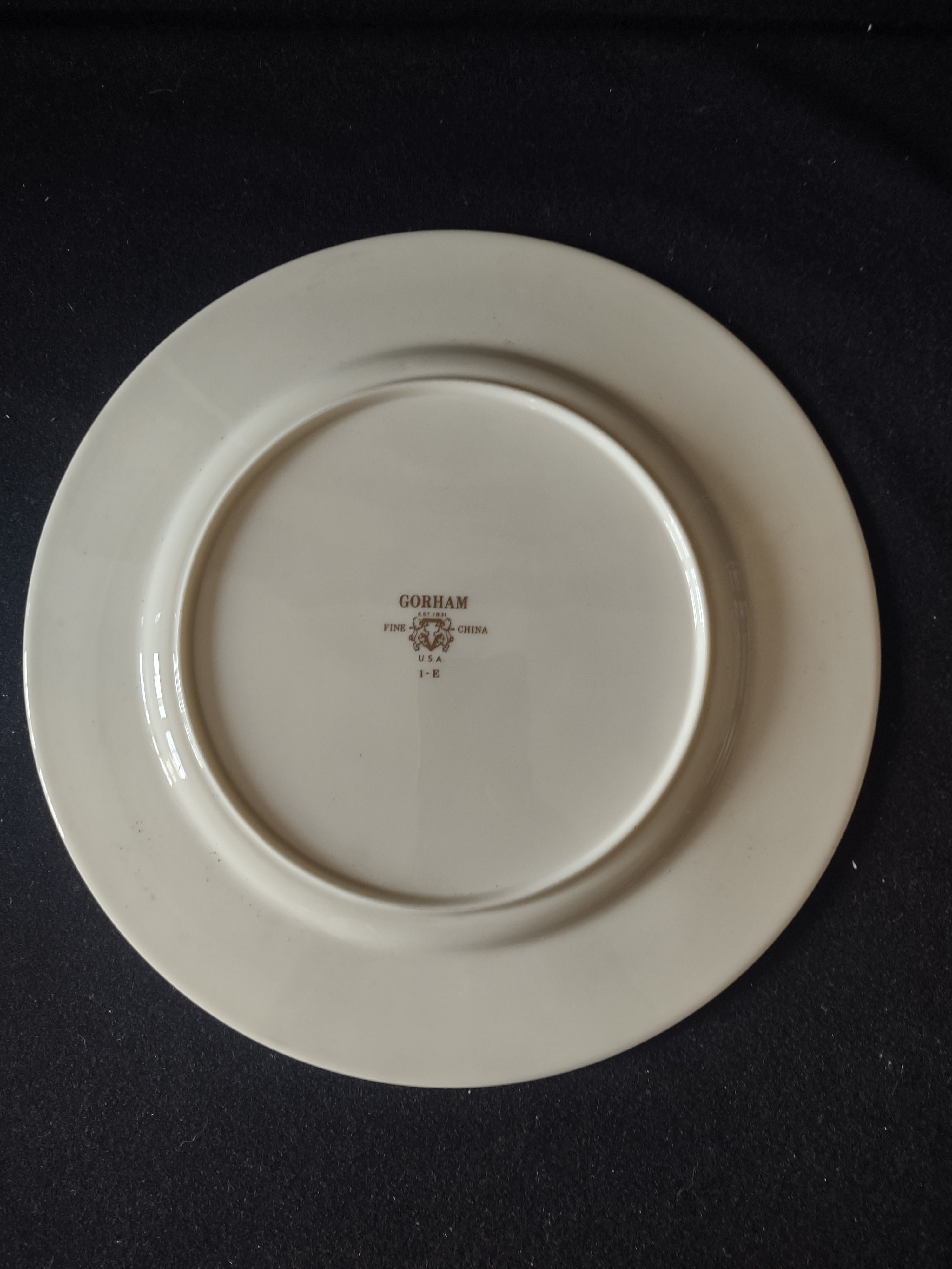 Vintage Gorham Fine China Dinner Plate Yellow Butterfly Floral Gold [6782]