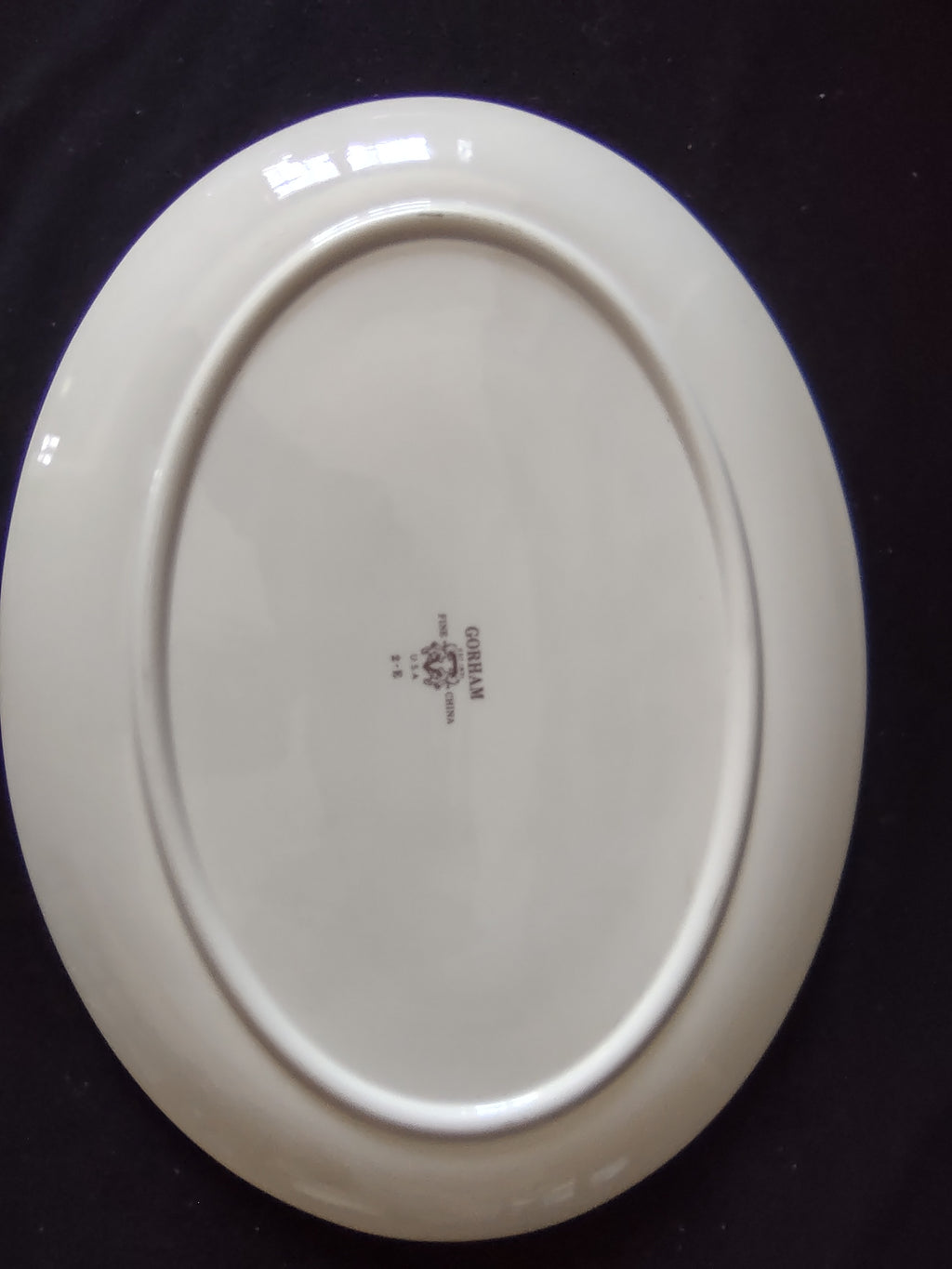 Vintage Gorham Fine China Oval Serving Platter Butterfly Floral [6783]